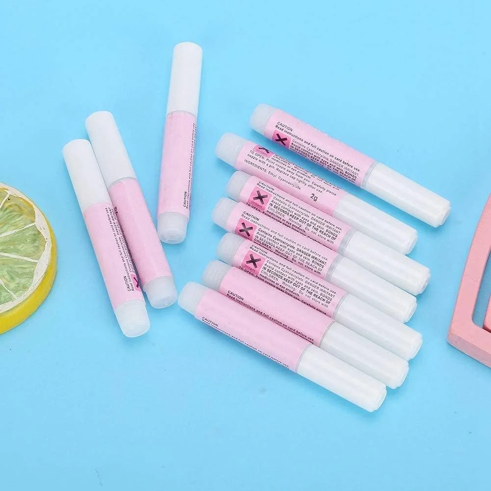 چسب ناخن مصنوعی 10 عددی - چسب اکستنشن ناخن، چسب فوق العاده قوی برای ناخن های اکریلیک، 2 گرم برای هر چسب چسب ناخن مصنوعی 10 عددی - چسب اکستنشن ناخن، چسب فوق العاده قوی برای ناخن های اکریلیک، 2 گرم برای هر چسب