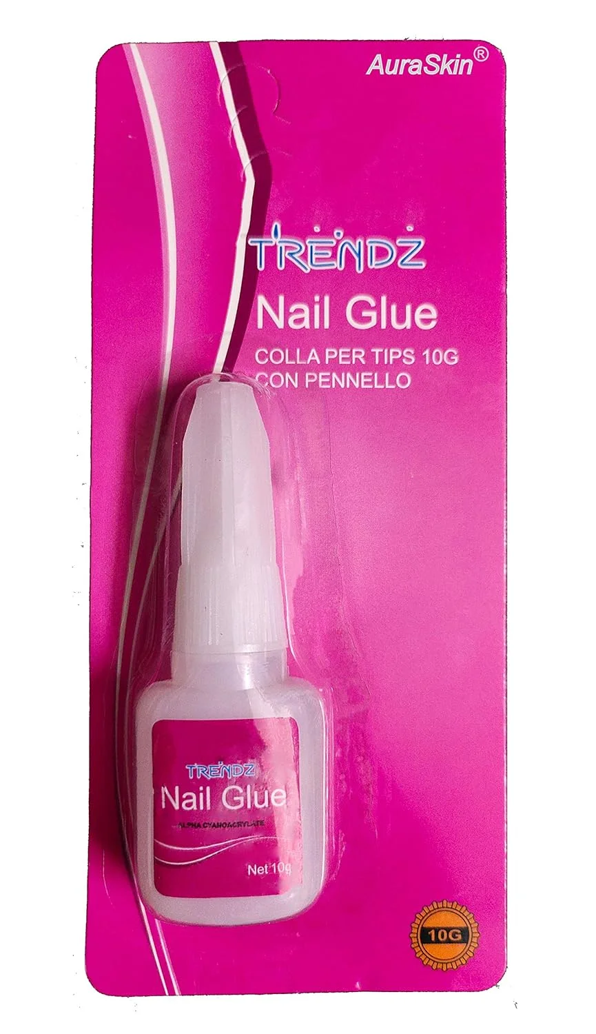 چسب کاشت ناخن آورااسکین 10 میلی لیتر، مناسب برای ناخن مصنوعی فرانسوی، نگین و چسباندن تزیینات ناخن