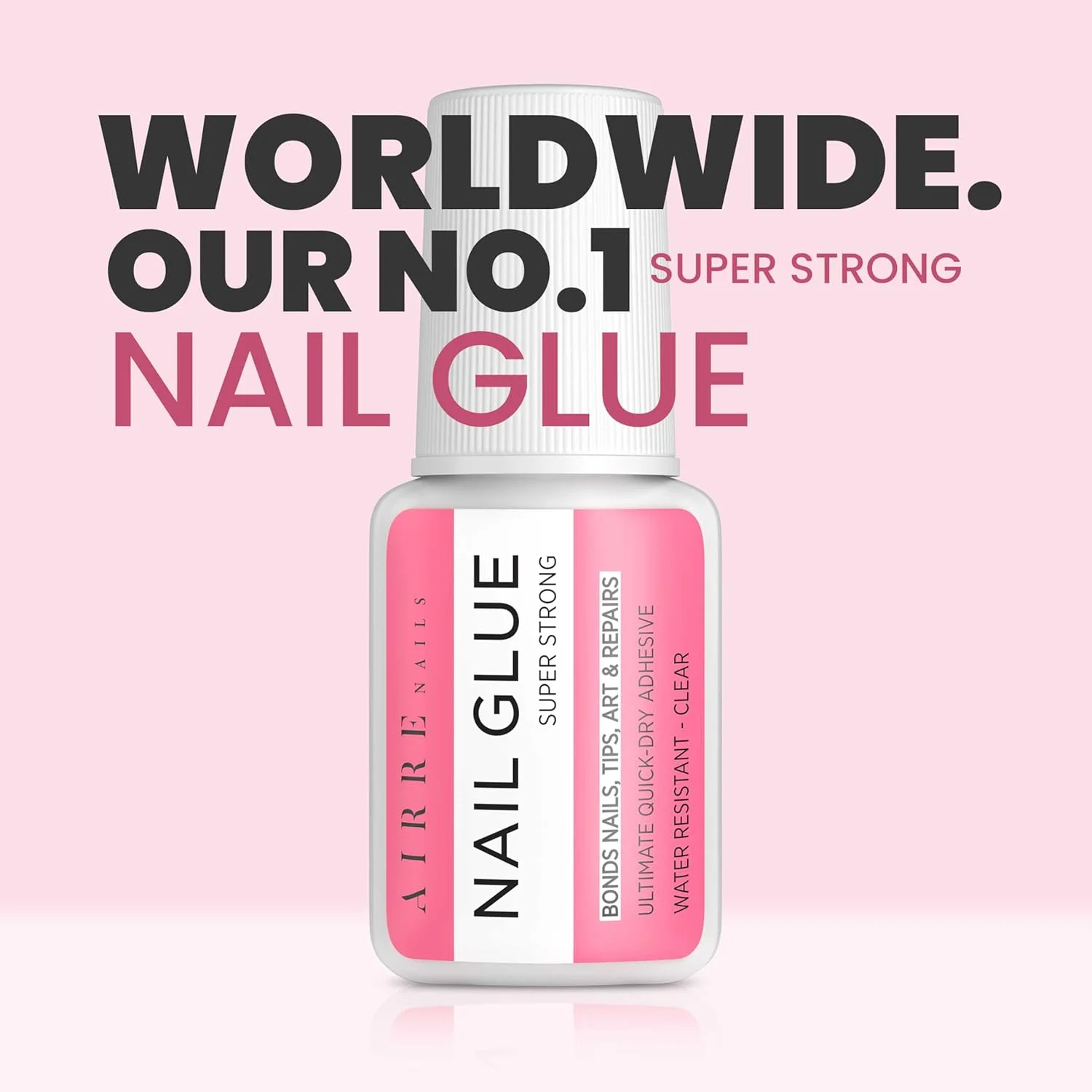 چسب ناخن قلمی فوق العاده قوی AIRRE NAILS برای اکریلیک، نوک ناخن و ناخن مصنوعی (8 میلی لیتر) به همراه سوهان برای چسباندن ناخن های مصنوعی، ترمیم ناخن شکسته. چسب ناخن اکریلیک، چسب پیوند ناخن، ژل چسب ناخن