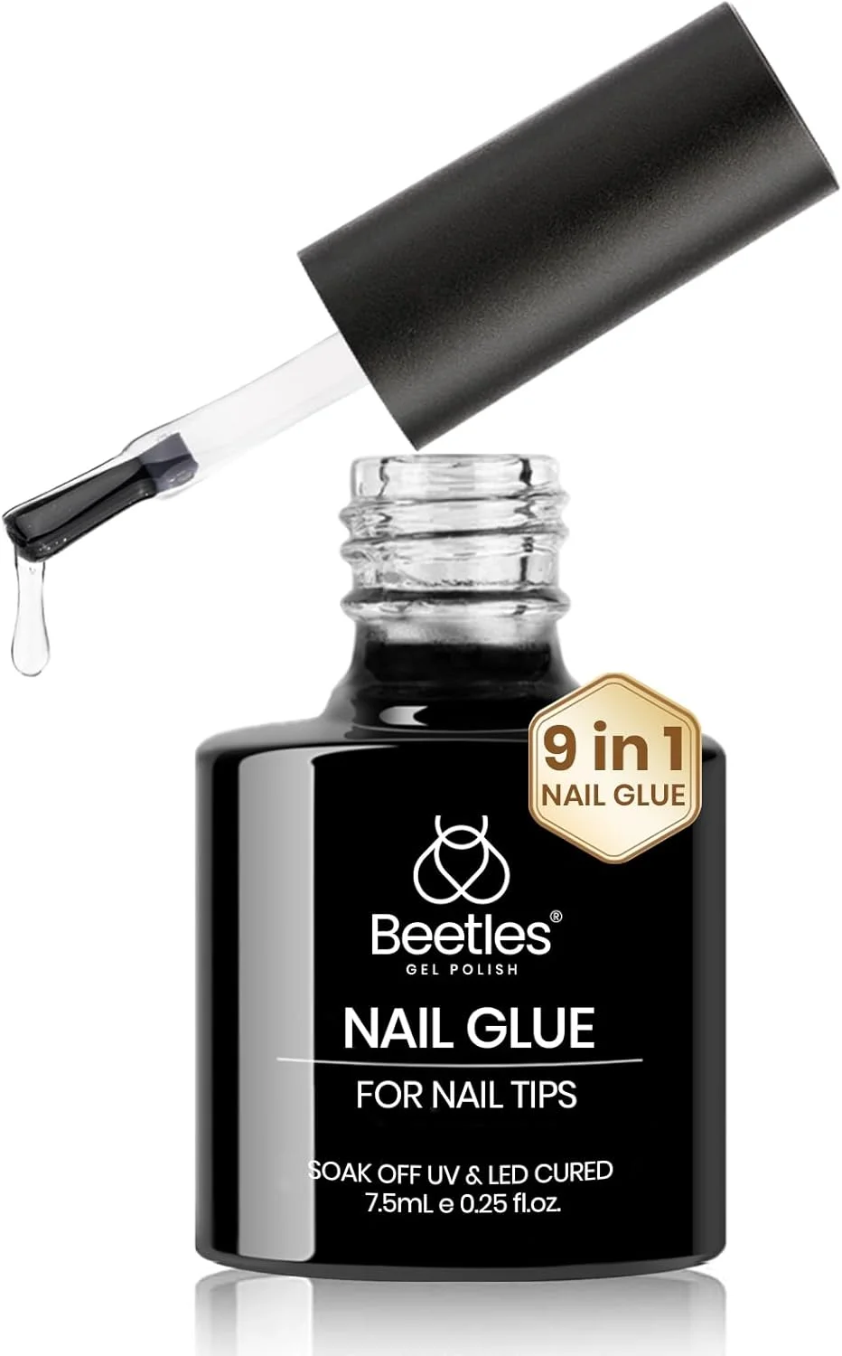چسب ناخن ۹ در ۱ Beetles برای تیپ ناخن و ناخن های اکریلیک شفاف، چسب اکستنشن UV با ماندگاری طولانی مدت و نیاز به خشک شدن برای تیپ ناخن مصنوعی و ناخن های پرسی چسب ناخن ۹ در ۱ Beetles برای تیپ ناخن و ناخن های اکریلیک شفاف، چسب اکستنشن UV با ماندگاری طولانی مدت و نیاز به خشک شدن برای تیپ ناخن مصنوعی و ناخن های پرسی