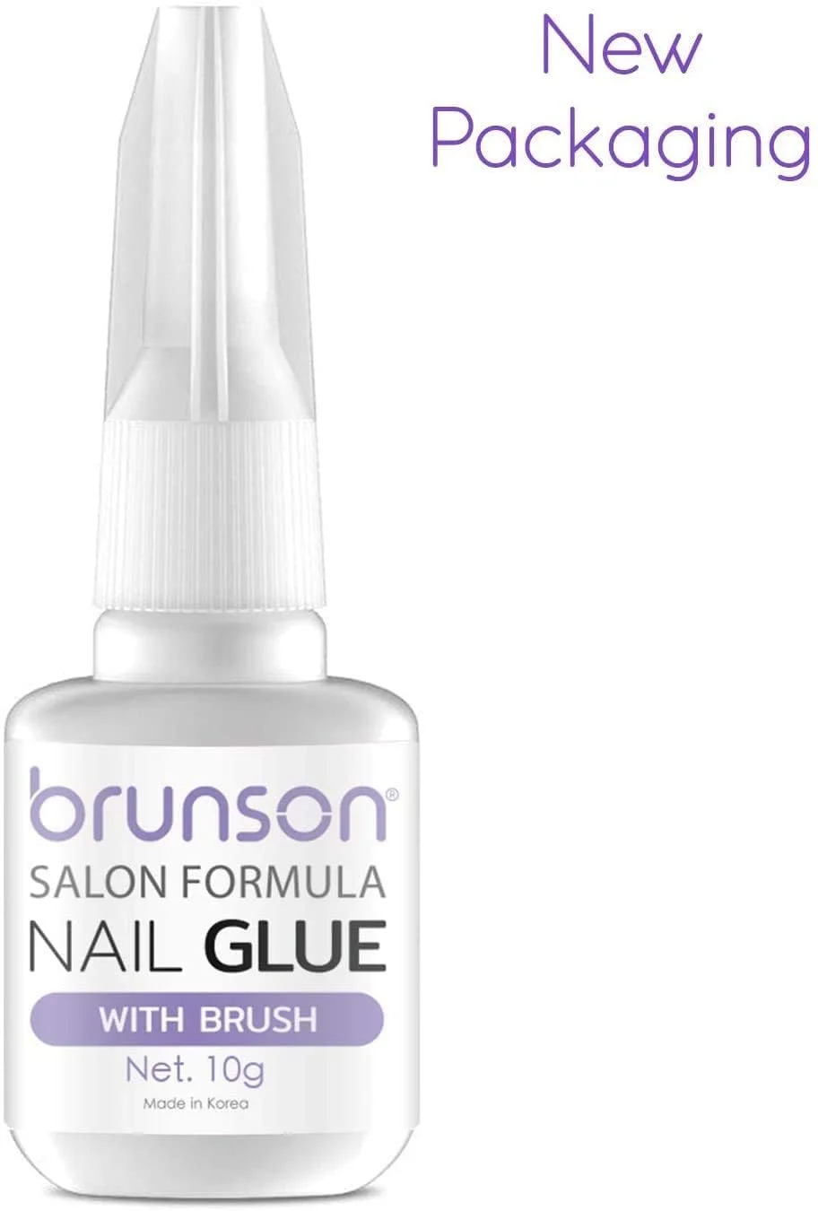 چسب ناخن برانسون برای نوک ناخن مصنوعی و ناخن های اکریلیک - کیفیت حرفه ای سالن با برس