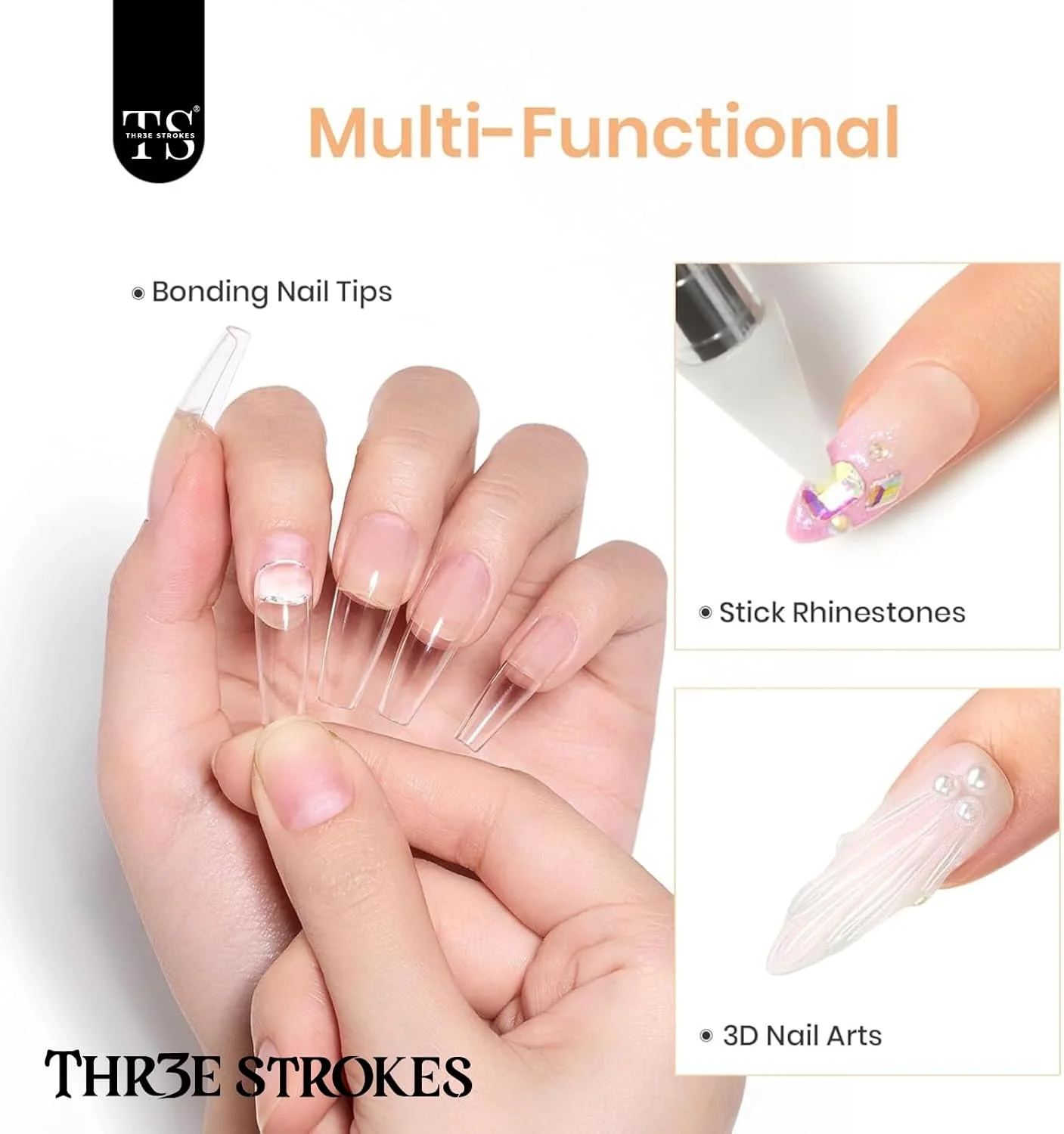 چسب ژل ناخن 3 در 1 THR3E STROKES برای نوک ناخن مصنوعی، چسب ژل ناخن فوق العاده قوی 20 گرمی برای اکستنشن ناخن، نوک ناخن ژل نرم و چسب نگین ناخن سه بعدی، ژل ناخن UV با ماندگاری طولانی چسب ژل ناخن 3 در 1 THR3E STROKES برای نوک ناخن مصنوعی، چسب ژل ناخن فوق العاده قوی 20 گرمی برای اکستنشن ناخن، نوک ناخن ژل نرم و چسب نگین ناخن سه بعدی، ژل ناخن UV با ماندگاری طولانی