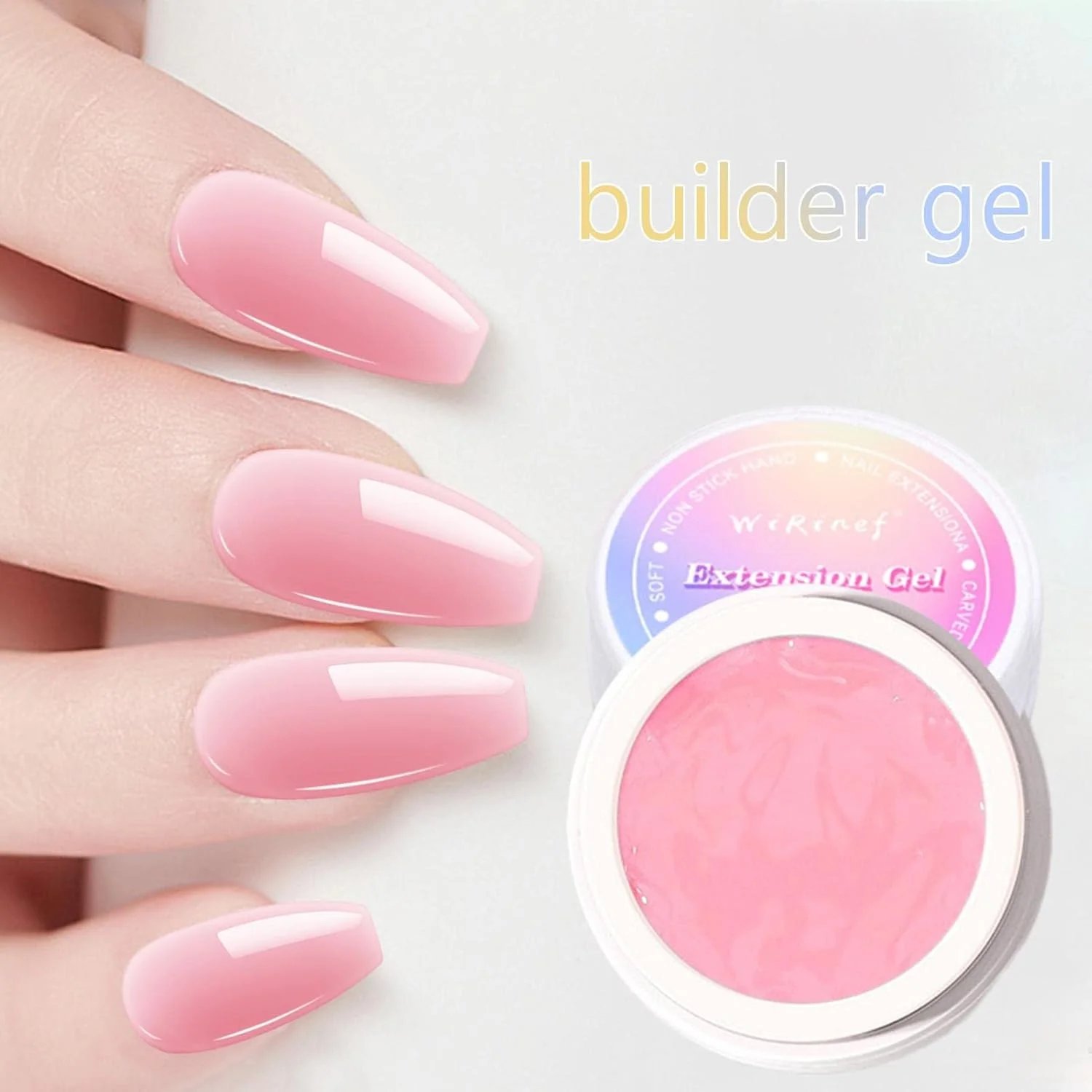 چسب کاشت جامد، چسب ژل اکستنشن ناخن غیر چسبنده - ژل چسب کاشت مجسمه سازی جامد، ژل اکستنشن ناخن جامد برای استفاده در سالن و استفاده شخصی در خانه