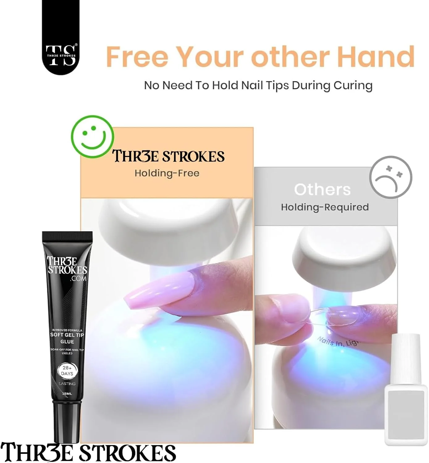 چسب ژل ناخن 3 در 1 THR3E STROKES برای نوک ناخن مصنوعی، چسب ژل ناخن فوق العاده قوی 20 گرمی برای اکستنشن ناخن، نوک ناخن ژل نرم و چسب نگین ناخن سه بعدی، ژل ناخن UV با ماندگاری طولانی چسب ژل ناخن 3 در 1 THR3E STROKES برای نوک ناخن مصنوعی، چسب ژل ناخن فوق العاده قوی 20 گرمی برای اکستنشن ناخن، نوک ناخن ژل نرم و چسب نگین ناخن سه بعدی، ژل ناخن UV با ماندگاری طولانی