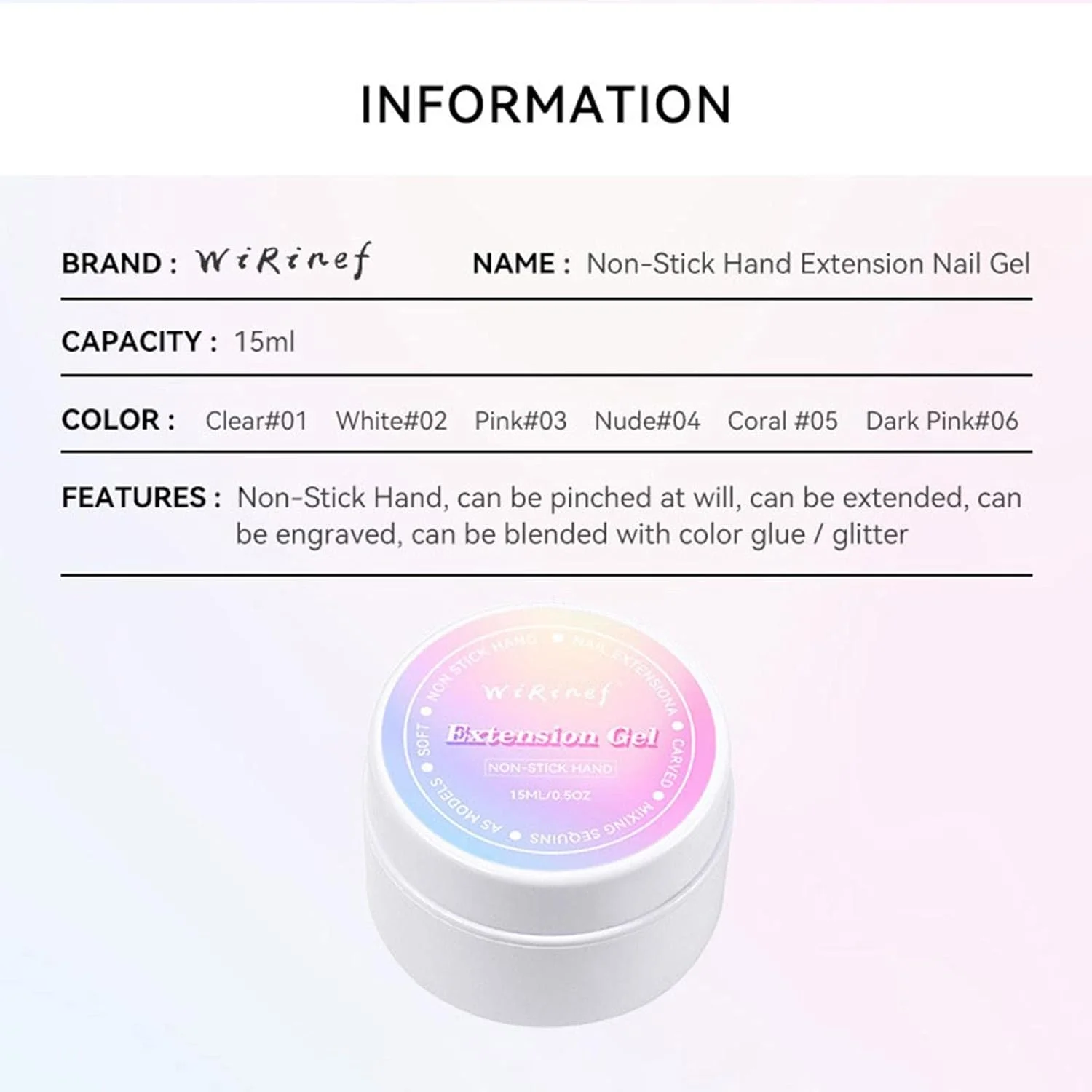 چسب ژل سخت، ژل سخت برای کاشت ناخن بدون چسبندگی | ژل چسب سازنده مجسمه سازی جامد، ژل کاشت ناخن جامد برای استفاده در سالن و مصارف خانگی