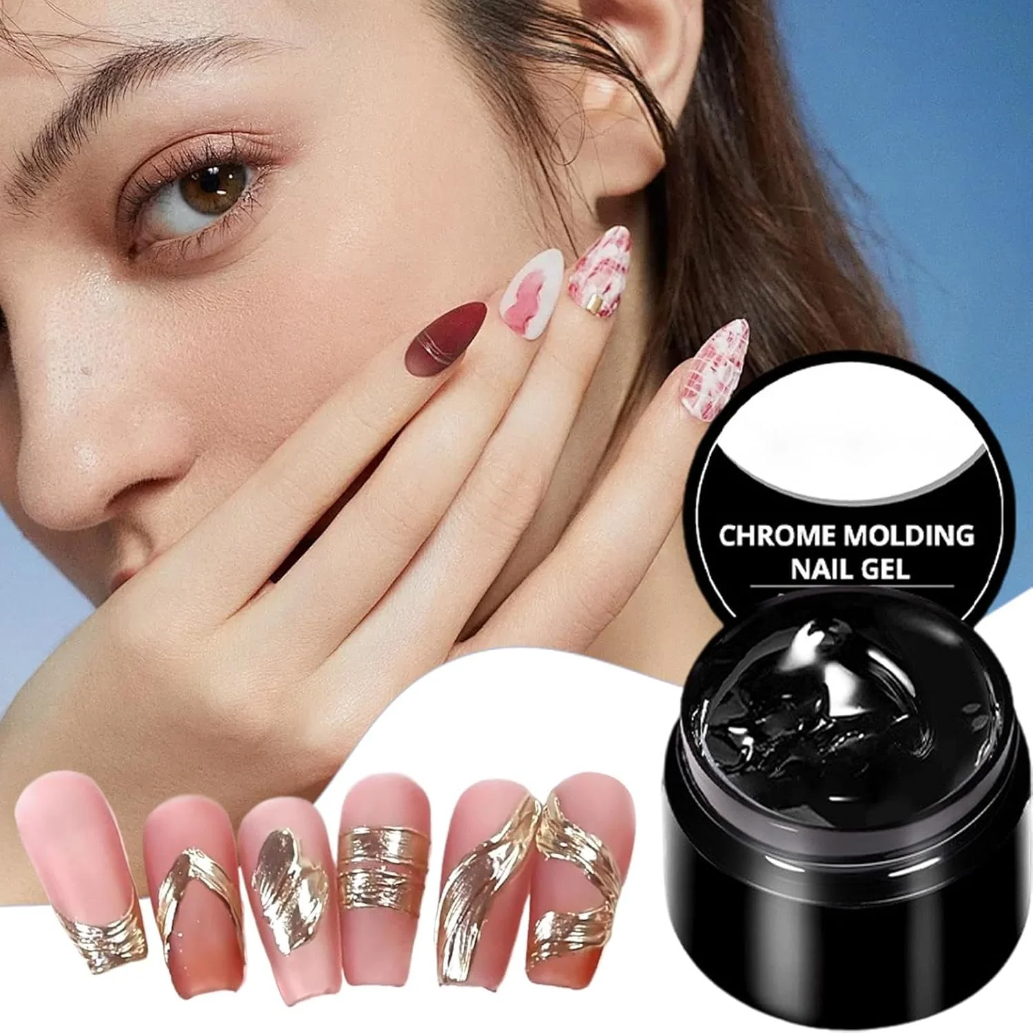 ژل طراحی ناخن | چسب اکستنشن ناخن LED/UV | چسب مدلینگ ناخن 7 میلی لیتری، لوازم مانیکور قابل حمل برای همسر، دختر، دوست دختر، خواهر ژل طراحی ناخن | چسب اکستنشن ناخن LED/UV | چسب مدلینگ ناخن 7 میلی لیتری، لوازم مانیکور قابل حمل برای همسر، دختر، دوست دختر، خواهر