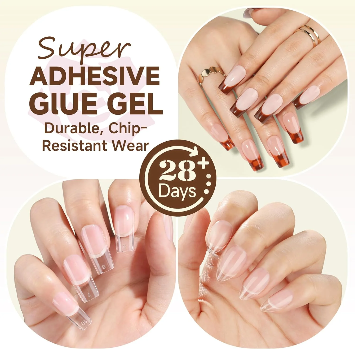 چسب ناخن ژلی 6 در 1 UNA GELLA برای کاشت ناخن های اکریلیک شفاف، چسب UV ناخن 15 میلی لیتری با ماندگاری طولانی و برس فوق العاده قوی برای لایه پایه، ناخن های مصنوعی شفاف و تیپ های ژل نرم، نیاز به خشک شدن با لامپ چسب ناخن ژلی 6 در 1 UNA GELLA برای کاشت ناخن های اکریلیک شفاف، چسب UV ناخن 15 میلی لیتری با ماندگاری طولانی و برس فوق العاده قوی برای لایه پایه، ناخن های مصنوعی شفاف و تیپ های ژل نرم، نیاز به خشک شدن با لامپ