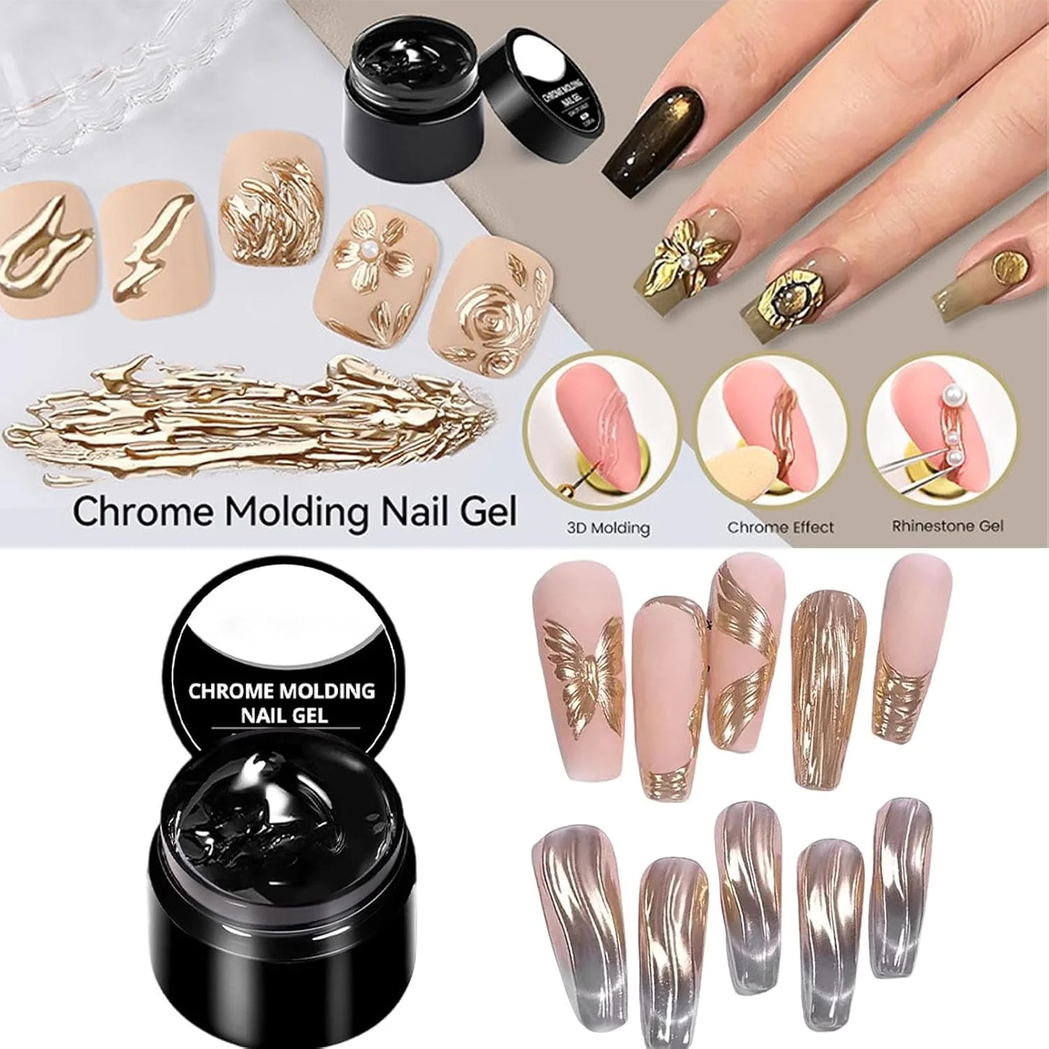 ژل مجسمه سازی ناخن - چسب اکستنشن ناخن LED/UV - چسب حکاکی غیر چسبنده 7 میلی لیتری برای مسافرت، خانه، مدرسه و محیط های داخلی ژل مجسمه سازی ناخن - چسب اکستنشن ناخن LED/UV - چسب حکاکی غیر چسبنده 7 میلی لیتری برای مسافرت، خانه، مدرسه و محیط های داخلی