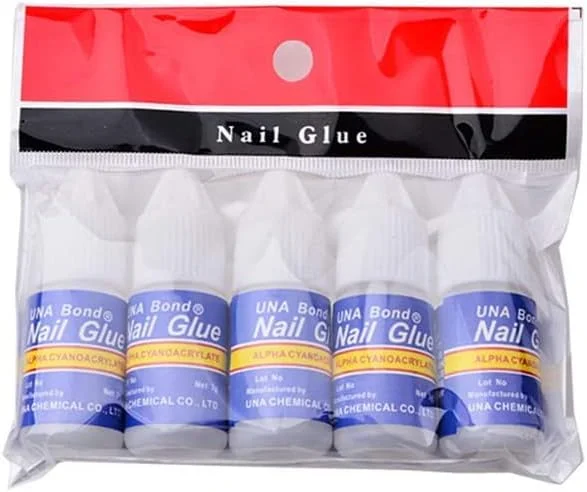 چسب ناخن مصنوعی ترندی کلاب، ابزار مانیکور حرفه ای برای ناخن های مصنوعی - (مجموعه 5 عددی) x3 گرم چسب ناخن مصنوعی ترندی کلاب، ابزار مانیکور حرفه ای برای ناخن های مصنوعی - (مجموعه 5 عددی) x3 گرم