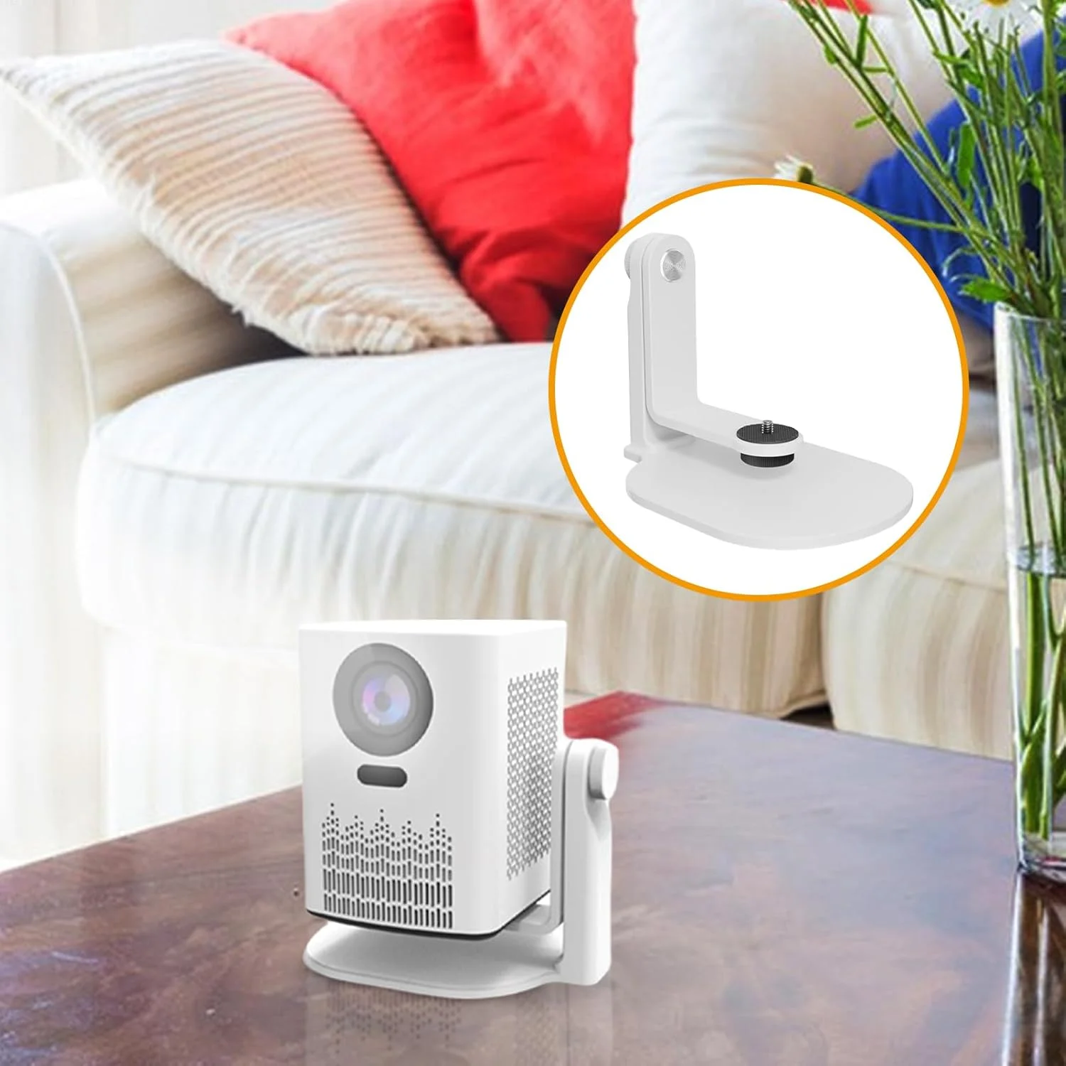 پایه رومیزی پروژکتور - پایه رومیزی پروژکتور با قابلیت تنظیم 360 درجه - پایه چند زاویه ای برای میز کنار تخت، تخت