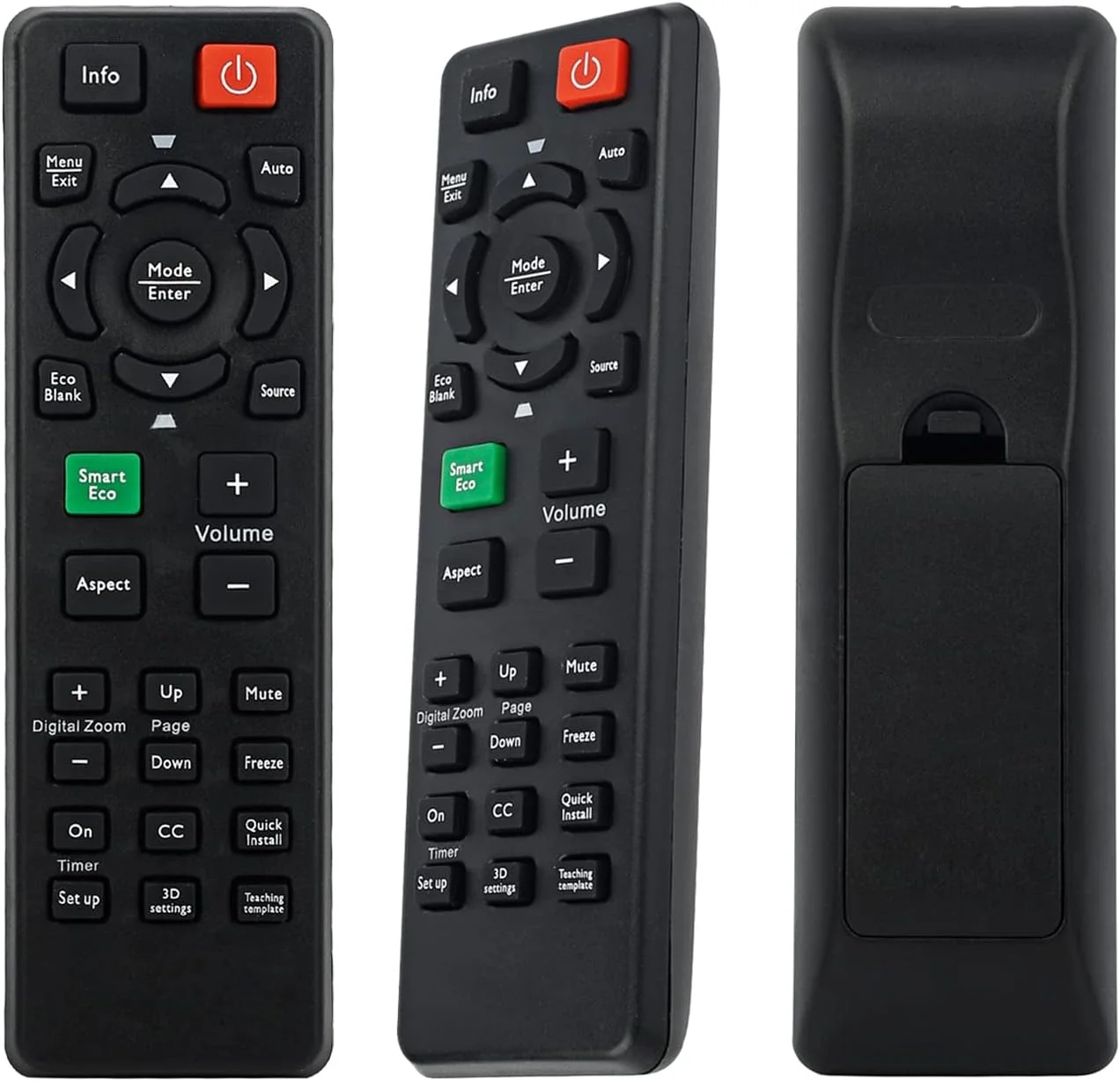 ریموت کنترل HONONJO 5J.J9V06.001 برای پروژکتورهای بنکیو Benq MS524 MW526 HC1200 MX525 SH915 MX722 SX912 SX914 MX711 MX812ST MX810ST MX760 MX761 و غیره