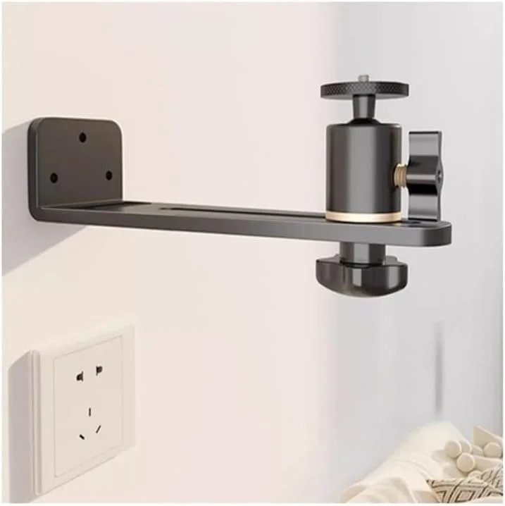 پایه پروژکتور KHUTRW3D، براکت دیواری پروژکتور، براکت دیواری کنار تخت خواب برای سوراخ های پیچ 1/4، براکت نصب دیواری پروژکتور، پایه پروژکتور