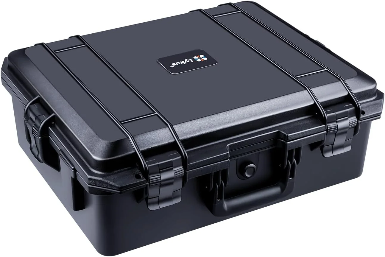 کیف سخت ضد آب لیکوس HC-4620 با فوم، اندازه داخلی 46x36x18 سانتی متر، مناسب برای دوربین، پروژکتور، لپ تاپ، تجهیزات الکترونیکی و موارد دیگر