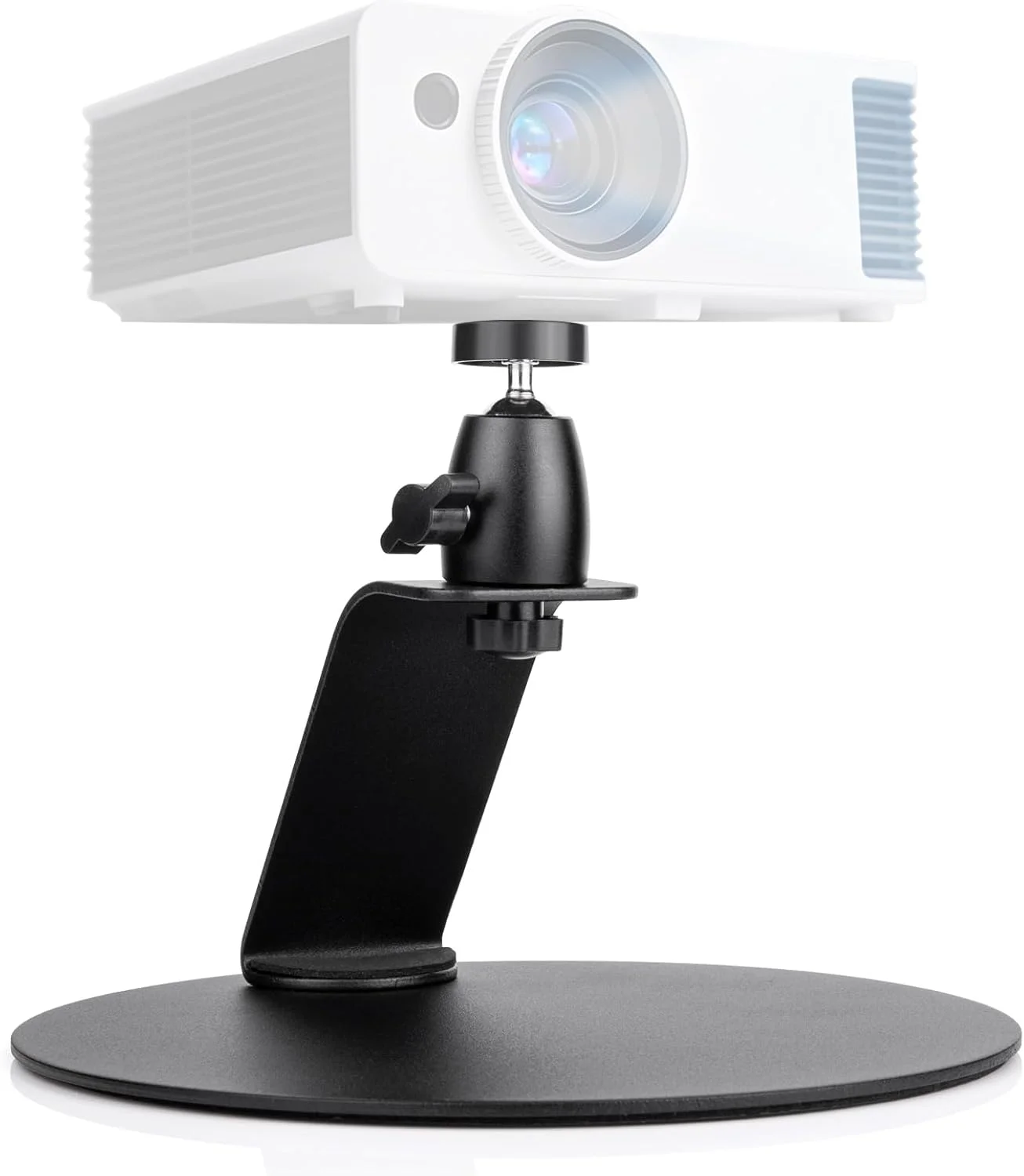 پایه رومیزی پروژکتور OJTOJT، نگهدارنده پروژکتور رومیزی با رابط پیچ 1/4 اینچی، پایه پروژکتور با چرخش 360 درجه برای سینمای خانگی، اتاق بازی، دفتر (B)