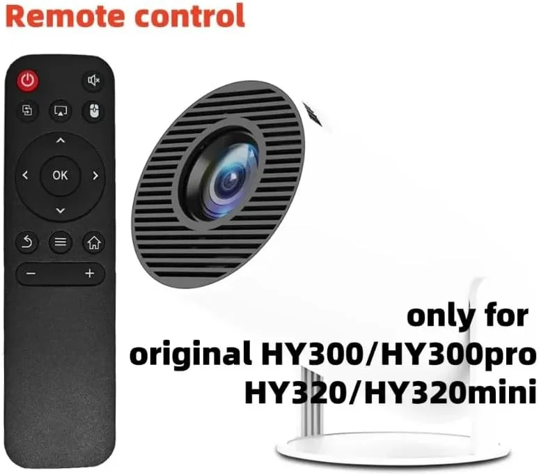 ریموت کنترل جایگزین اصلی برای پروژکتور HY320/300Pro و گیمبال 3/5 - سازگار جهانی با پروژکتورهای Magcubic/Xgody/Aubor/Maypug/HIPPUS/Mentech/LYNCAST، ریموت مادون قرمز IR با دکمه ها