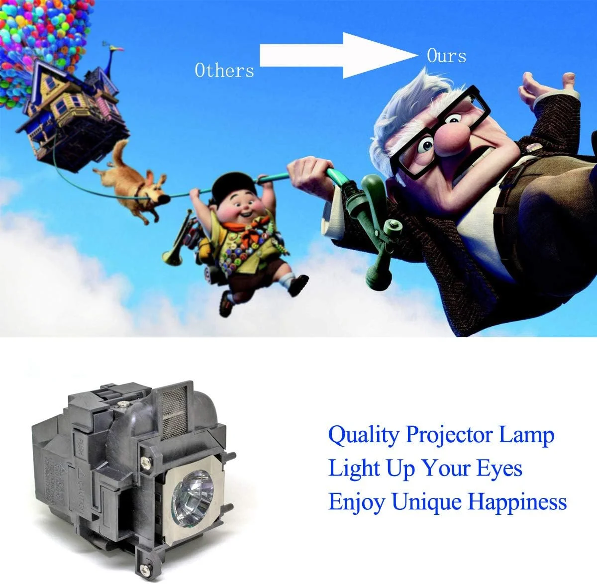 لامپ جایگزین ELPLP88 با محفظه مناسب برای پروژکتورهای EH-TW5210 EB-955WH EX-7240 EB-S04 EH-TW5300 Powerlite Home Cinema 2040 1040 2045 740HD 640