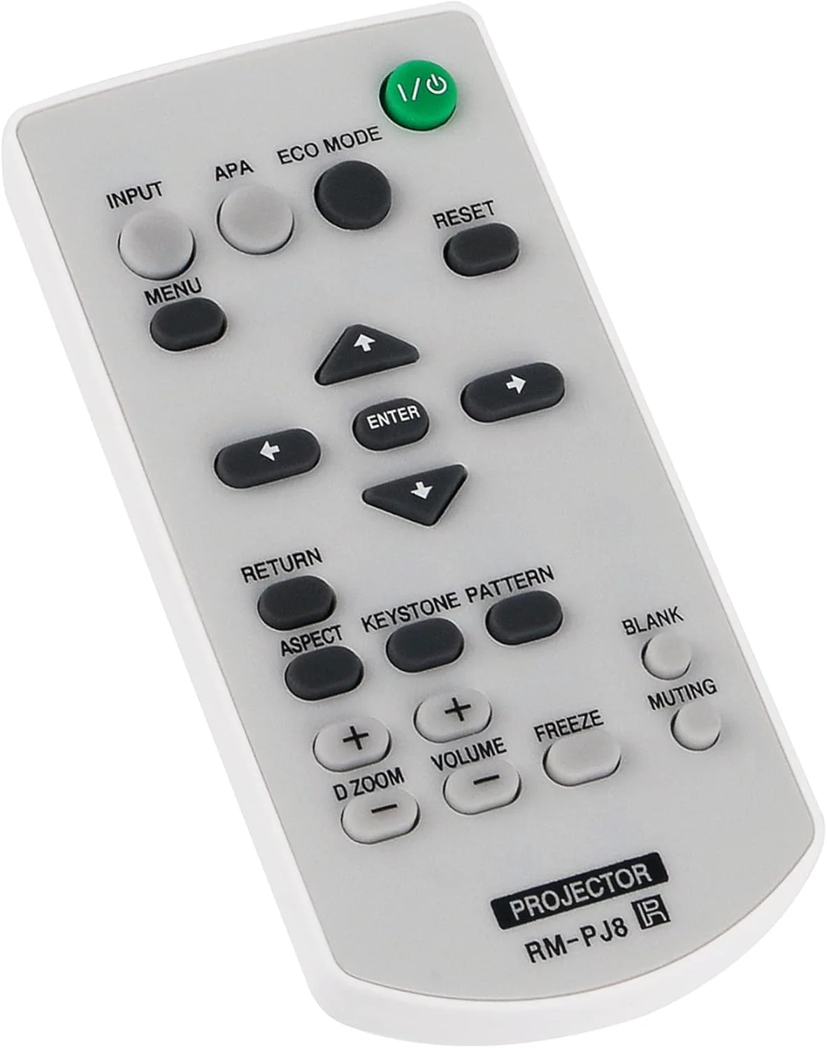 ریموت کنترل جایگزین RM-PJ8 RMPJ8 سازگار با پروژکتورهای دیتا سونی مدل VPL-SW620 VPL-SX630 VPL-SW630M VPL-SW636C VPL-SW631C VPL-SW631 VPL-SX631 VPL-SW631CM VPL-SW631M VPL-SX236 VPL-SW225 VPL-SX226