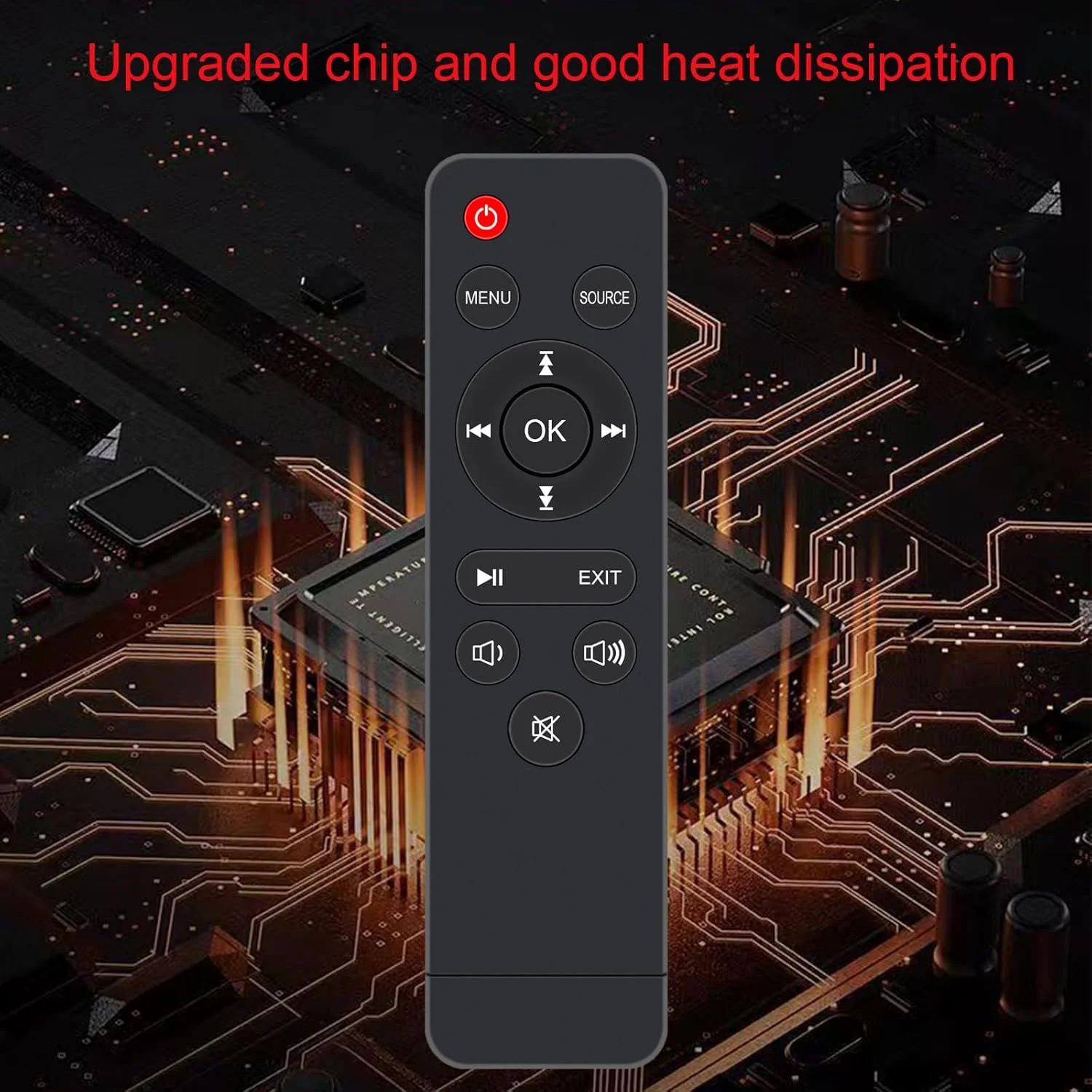 ریموت کنترل جایگزین جدید مناسب برای مینی پروژکتور ارتقا یافته AuKing 2025، پروژکتور ویدئویی Full HD 1080P سینمای خانگی