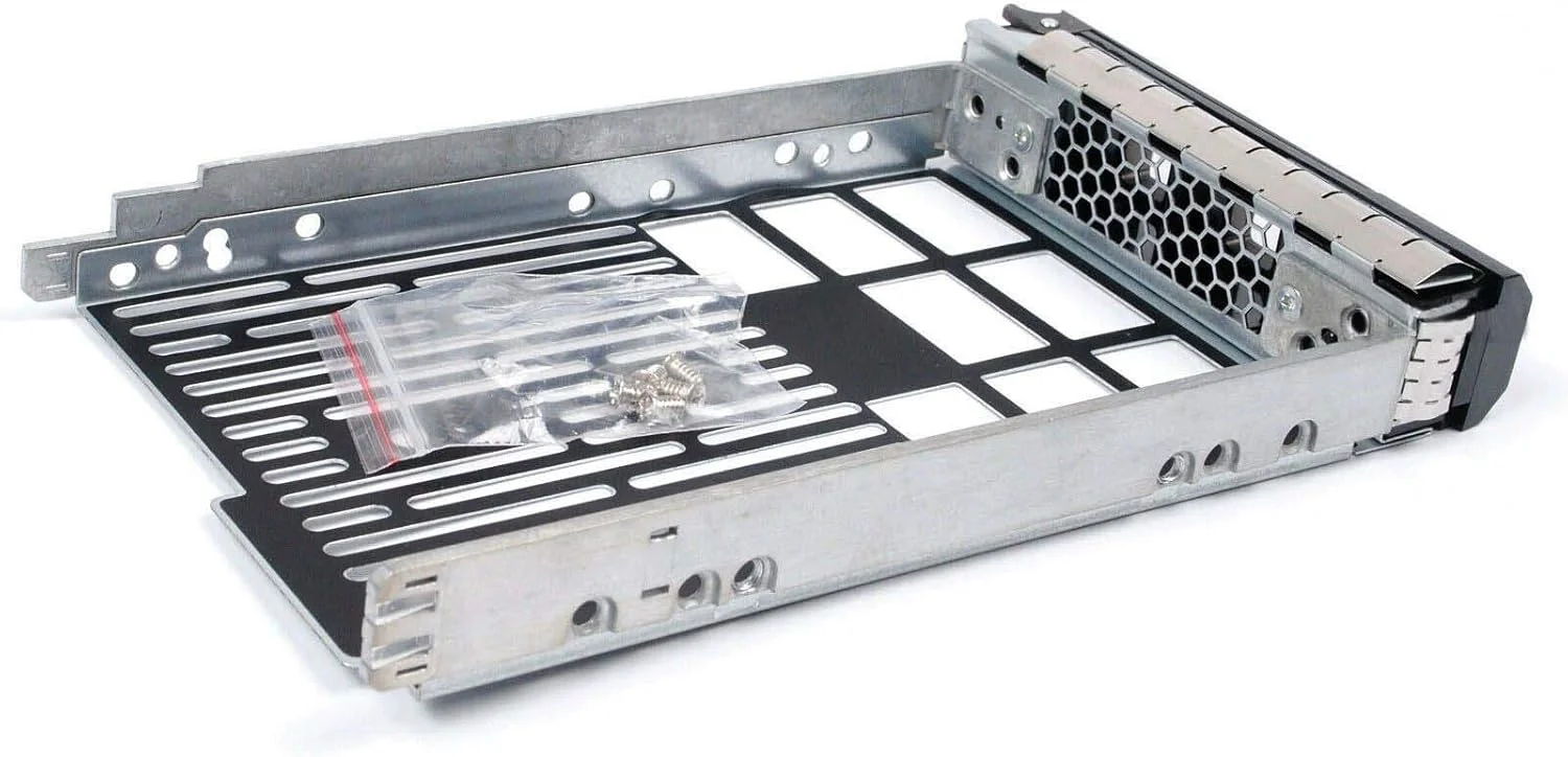 محفظه هارد دیسک 3.5 اینچی Linhao (بسته 2 عددی) سازگار با سرورهای DELL PowerEdge نسل سیزدهم R230, R330, T330, R430, T430، نسل دوازدهم R320, T320, R420, T420