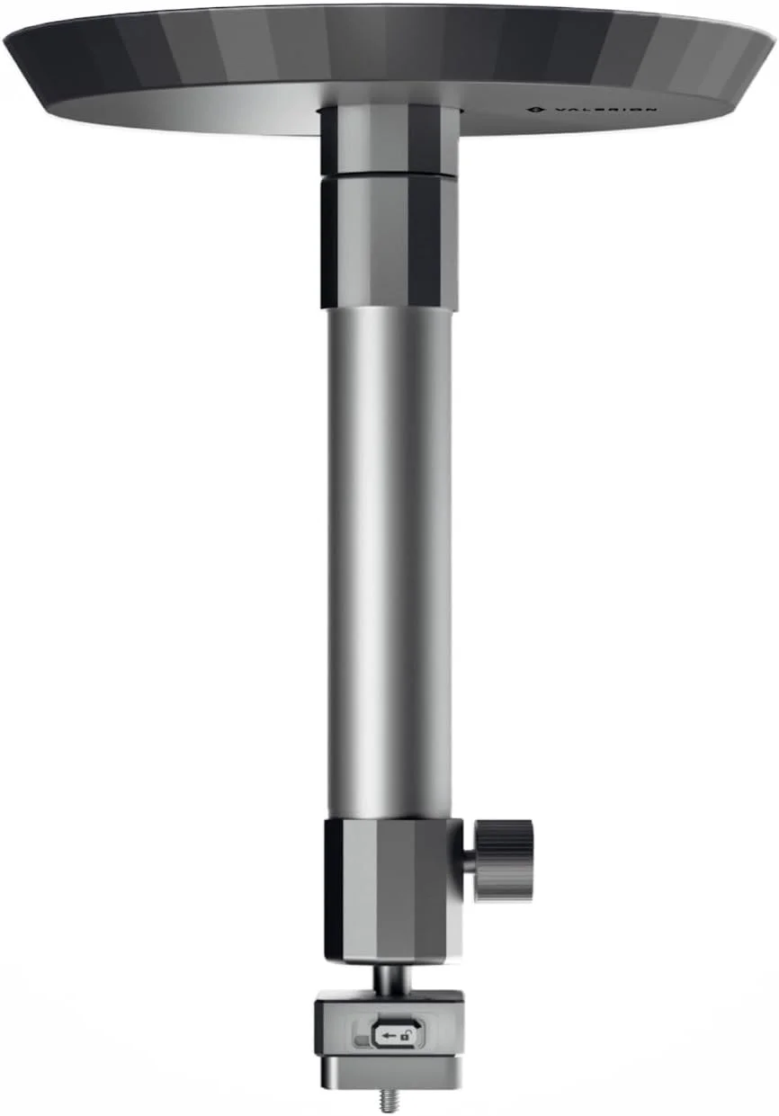 پایه سقفی پروژکتور Valerion مناسب برای سری VisionMaster و StreamMaster - آلیاژ آلومینیوم، ارتفاع قابل تنظیم از 31 تا 40.5 سانتی متر با استفاده از میله افزایش ارتفاع، با چرخش 360 درجه