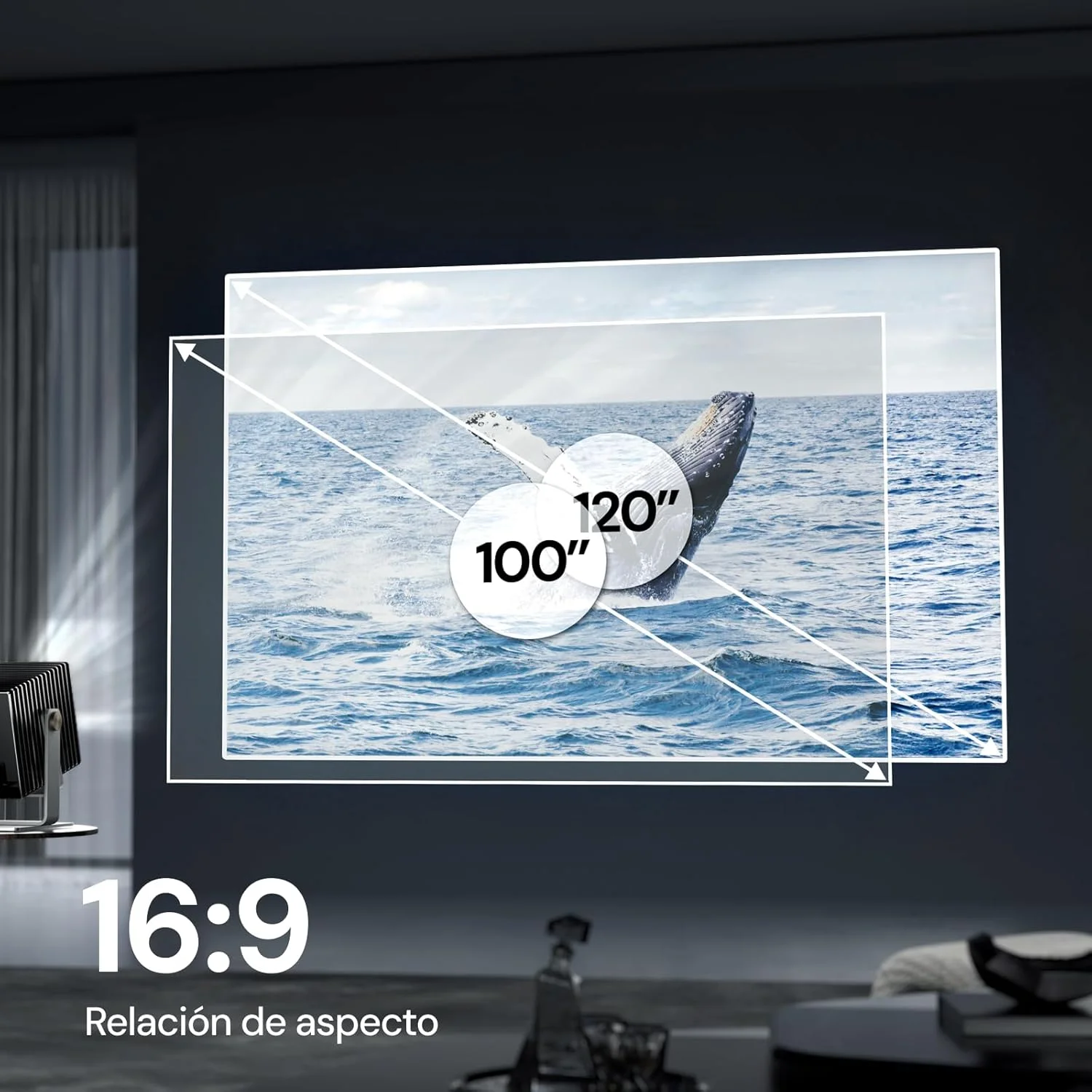 پرده نمایش ثابت 100 اینچی والریون، بهره 1.3dB، افزایش 80 درصدی کیفیت تصویر، سازگار با کیفیت 4K/8K Ultra HD و 3D، مناسب برای پروژکتورهای دوربرد، برد کوتاه و فوق برد کوتاه