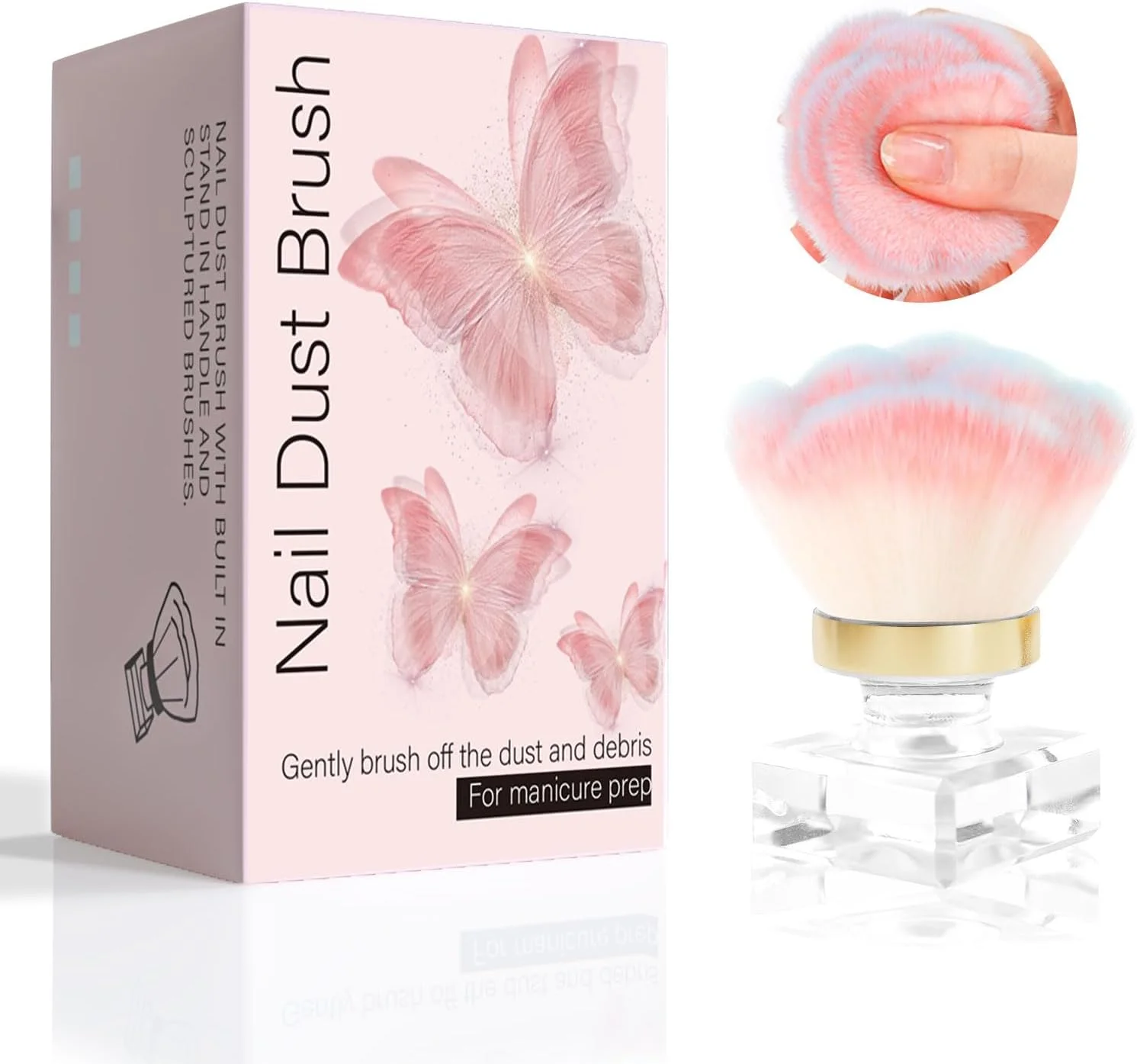 برس گردگیری ناخن ANGNYA، برس نرم رز صورتی، برس های آرایشی پاک کننده پودر گرد و غبار هنر ناخن، برس مانیکور، ابزار تمیز کردن، برس طراحی ناخن برس گردگیری ناخن ANGNYA، برس نرم رز صورتی، برس های آرایشی پاک کننده پودر گرد و غبار هنر ناخن، برس مانیکور، ابزار تمیز کردن، برس طراحی ناخن