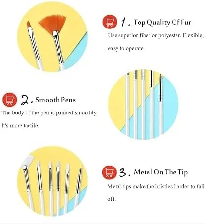 20 عدد ابزار طراحی ناخن، کیت 15 عددی برس طراحی ناخن به همراه 5 عدد قلم نقطه گذاری ناخن 20 عدد ابزار طراحی ناخن، کیت 15 عددی برس طراحی ناخن به همراه 5 عدد قلم نقطه گذاری ناخن