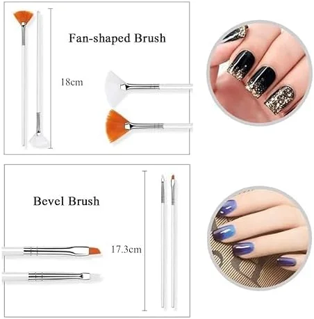 20 عدد ابزار طراحی ناخن، کیت 15 عددی برس طراحی ناخن به همراه 5 عدد قلم نقطه گذاری ناخن 20 عدد ابزار طراحی ناخن، کیت 15 عددی برس طراحی ناخن به همراه 5 عدد قلم نقطه گذاری ناخن