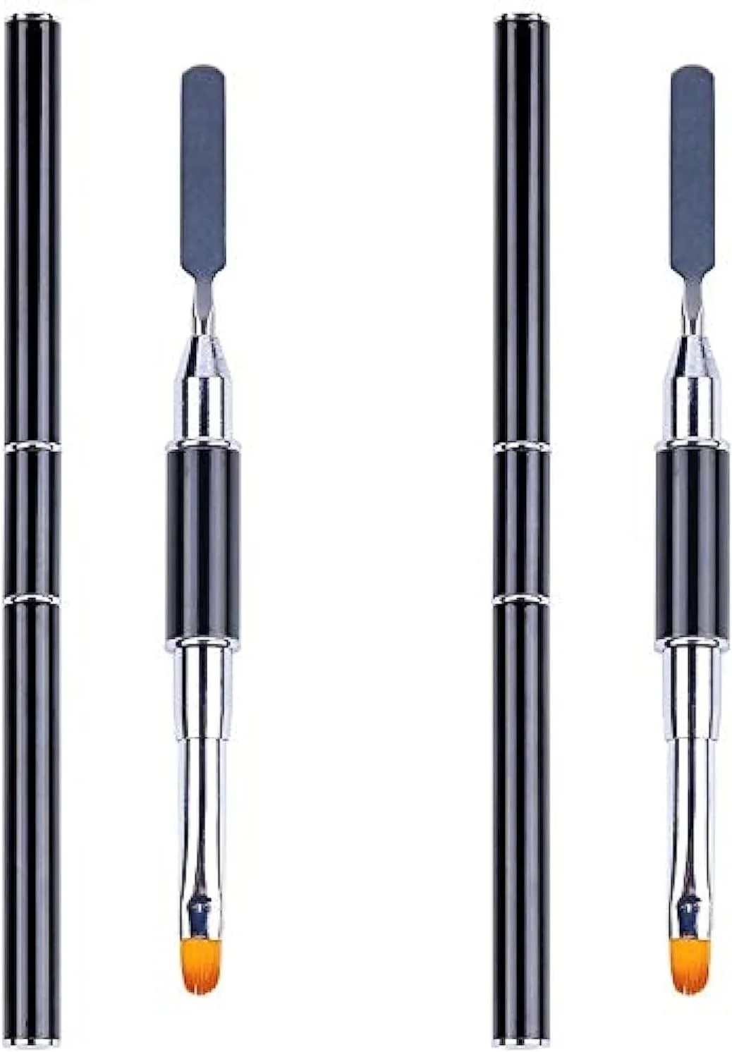 Aliotech 2 Pack of Polygel Brush and Picker Dual-Ended 2 IN 1 Design Stainless Steel Gel Nail Brush Polygel Slice Tool for PolyGel UV Gel Acrylic Nails Extension Quick Building Gel by Aliotech Aliotech 2 Pack of Polygel Brush and Picker Dual-Ended 2 IN 1 Design Stainless Steel Gel Nail Brush Polygel Slice Tool for PolyGel UV Gel Acrylic Nails Extension Quick Building Gel by Aliotech