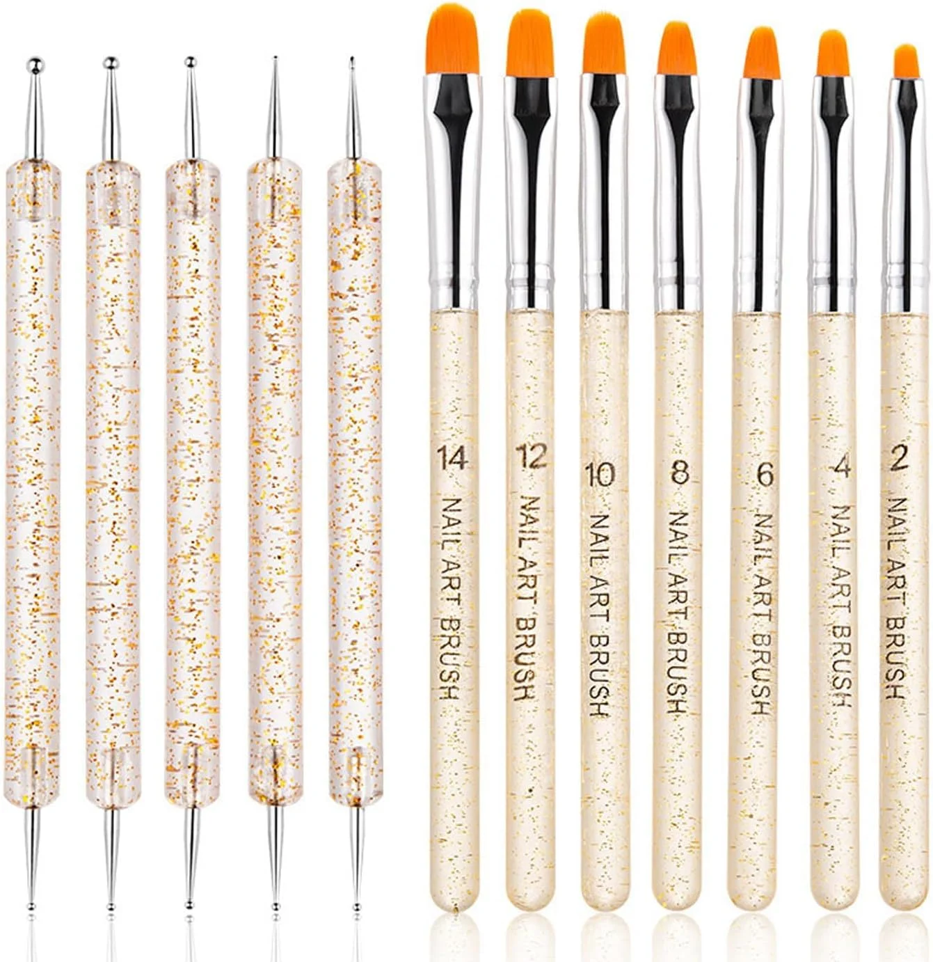 ست قلم موی طراحی ناخن Azonee، ست ابزار مانیکور حرفه ای، نقطه زن، برس گردگیری ناخن، 5 قلم موی نقطه زن و 7 قلم موی ژل UV، برس نوک طراحی ناخن، برس نقاشی ناخن برای طراحی ناخن DIY ست قلم موی طراحی ناخن Azonee، ست ابزار مانیکور حرفه ای، نقطه زن، برس گردگیری ناخن، 5 قلم موی نقطه زن و 7 قلم موی ژل UV، برس نوک طراحی ناخن، برس نقاشی ناخن برای طراحی ناخن DIY