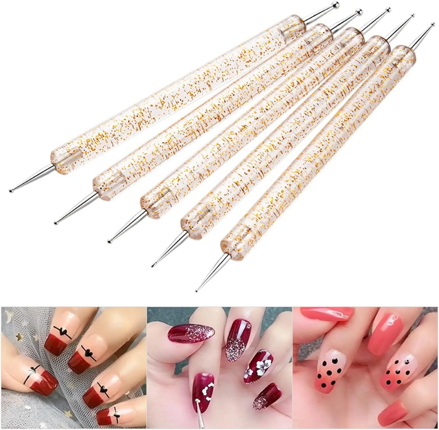 ست قلم موی طراحی ناخن Azonee، ست ابزار مانیکور حرفه ای، نقطه زن، برس گردگیری ناخن، 5 قلم موی نقطه زن و 7 قلم موی ژل UV، برس نوک طراحی ناخن، برس نقاشی ناخن برای طراحی ناخن DIY ست قلم موی طراحی ناخن Azonee، ست ابزار مانیکور حرفه ای، نقطه زن، برس گردگیری ناخن، 5 قلم موی نقطه زن و 7 قلم موی ژل UV، برس نوک طراحی ناخن، برس نقاشی ناخن برای طراحی ناخن DIY