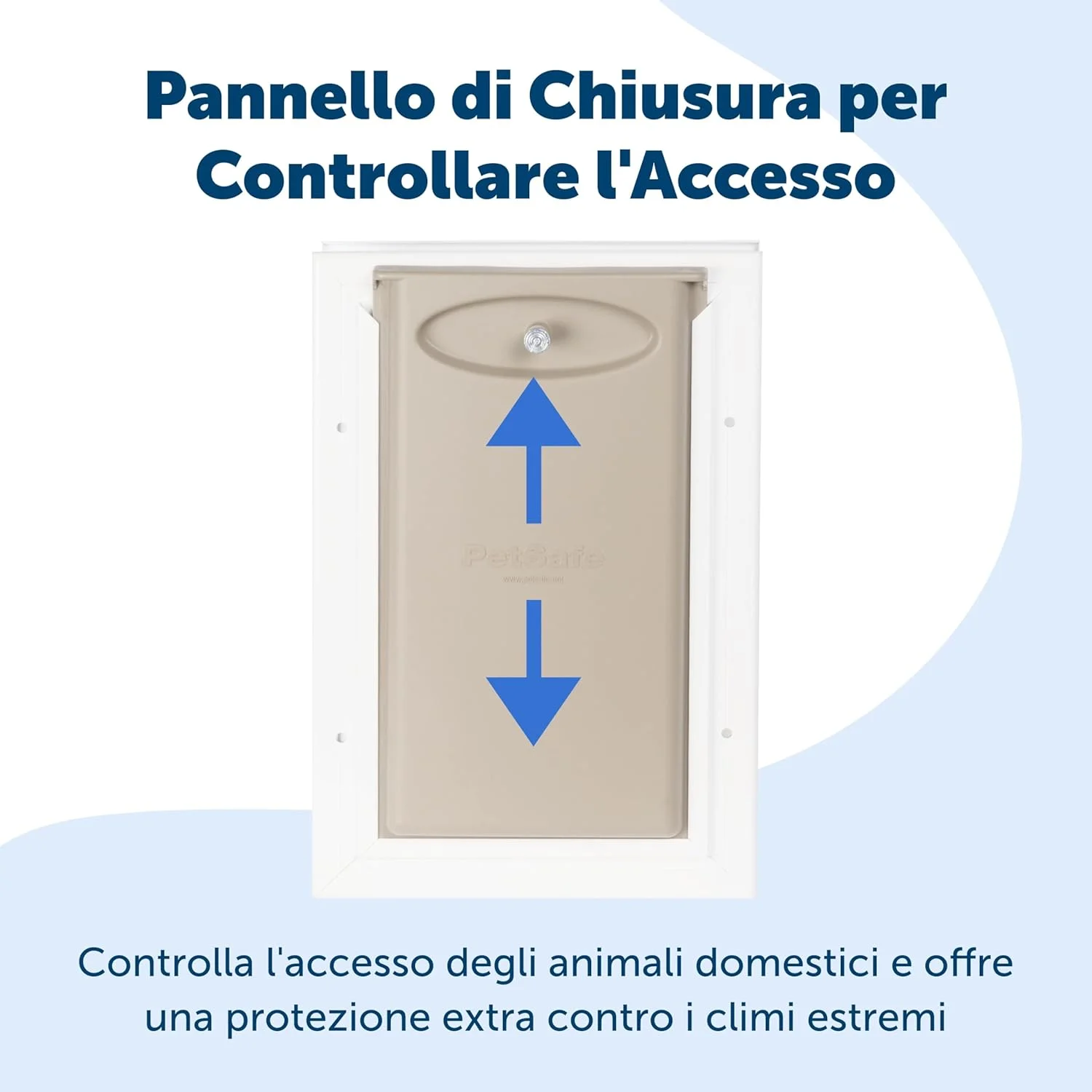 درب آلومینیومی حیوانات خانگی PetSafe Staywell، طراحی محکم، نصب آسان، برای حیوانات خانگی تا 18 کیلوگرم - (متوسط)