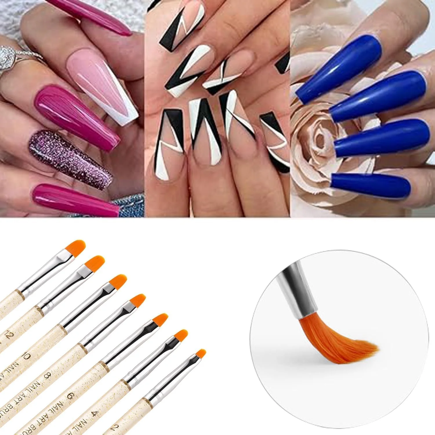 ست قلم موی طراحی ناخن Azonee، ست ابزار مانیکور حرفه ای، نقطه زن، برس گردگیری ناخن، 5 قلم موی نقطه زن و 7 قلم موی ژل UV، برس نوک طراحی ناخن، برس نقاشی ناخن برای طراحی ناخن DIY ست قلم موی طراحی ناخن Azonee، ست ابزار مانیکور حرفه ای، نقطه زن، برس گردگیری ناخن، 5 قلم موی نقطه زن و 7 قلم موی ژل UV، برس نوک طراحی ناخن، برس نقاشی ناخن برای طراحی ناخن DIY