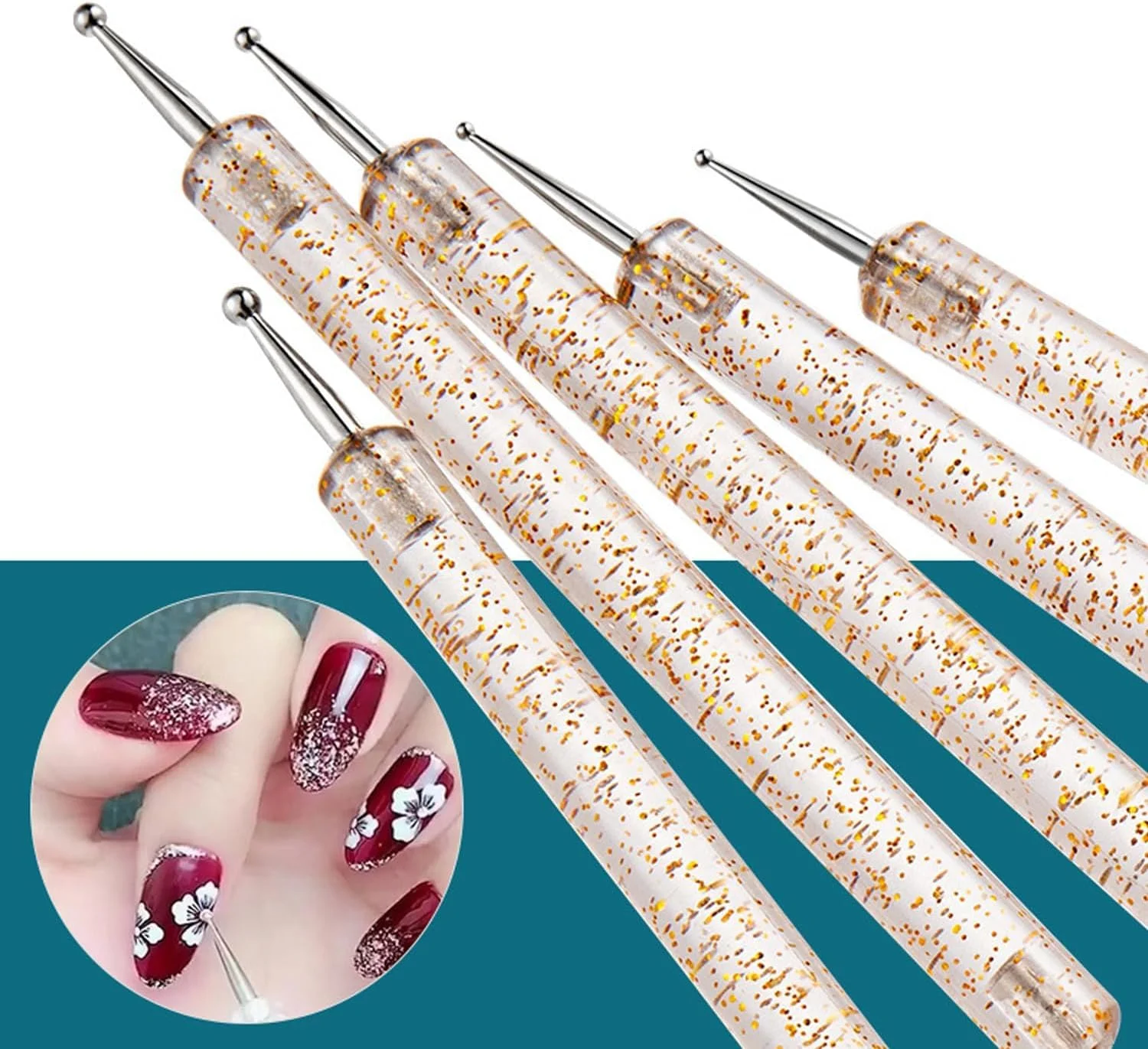 ست قلم موی طراحی ناخن Azonee، ست ابزار مانیکور حرفه ای، نقطه زن، برس گردگیری ناخن، 5 قلم موی نقطه زن و 7 قلم موی ژل UV، برس نوک طراحی ناخن، برس نقاشی ناخن برای طراحی ناخن DIY ست قلم موی طراحی ناخن Azonee، ست ابزار مانیکور حرفه ای، نقطه زن، برس گردگیری ناخن، 5 قلم موی نقطه زن و 7 قلم موی ژل UV، برس نوک طراحی ناخن، برس نقاشی ناخن برای طراحی ناخن DIY