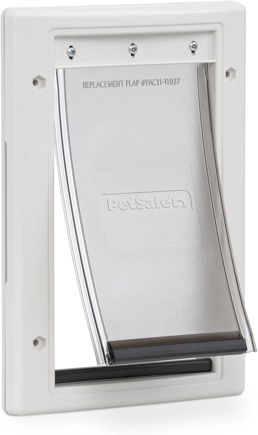 درب پلاستیکی حیوانات خانگی PetSafe، کوچک، برای حیوانات خانگی تا وزن 7 کیلوگرم، قابل رنگ آمیزی، نصب آسان DIY، دارای پوشش امنیتی، نصب در درها یا دیوارهای داخلی و خارجی، بادوام، دارای فلپ قابل تنظیم