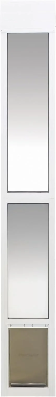 دریچه کشویی شیشه ای مخصوص گربه و سگ پت سیف - ایده آل برای خانه های اجاره ای و آپارتمان ها - مناسب برای حیوانات خانگی کوچک، متوسط و بزرگ - نصب آسان بدون نیاز به برش