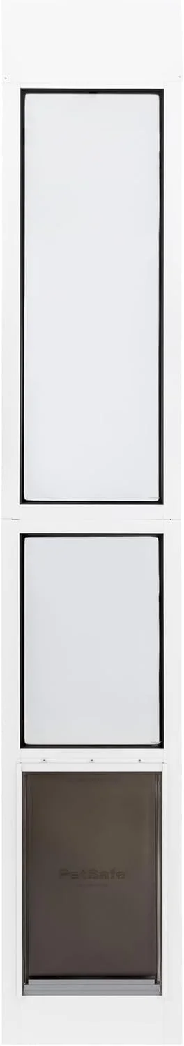 درب حیوانات خانگی شیشه ای کشویی مناسب آب و هوای سخت PetSafe - نصب آسان، ایده آل برای خانه ها و آپارتمان های اجاره ای - ارتفاع قابل تنظیم 192.7 سانتی متر تا 204.9 سانتی متر - مناسب برای درب های شیشه ای کشویی پاسیو، سایز بزرگ