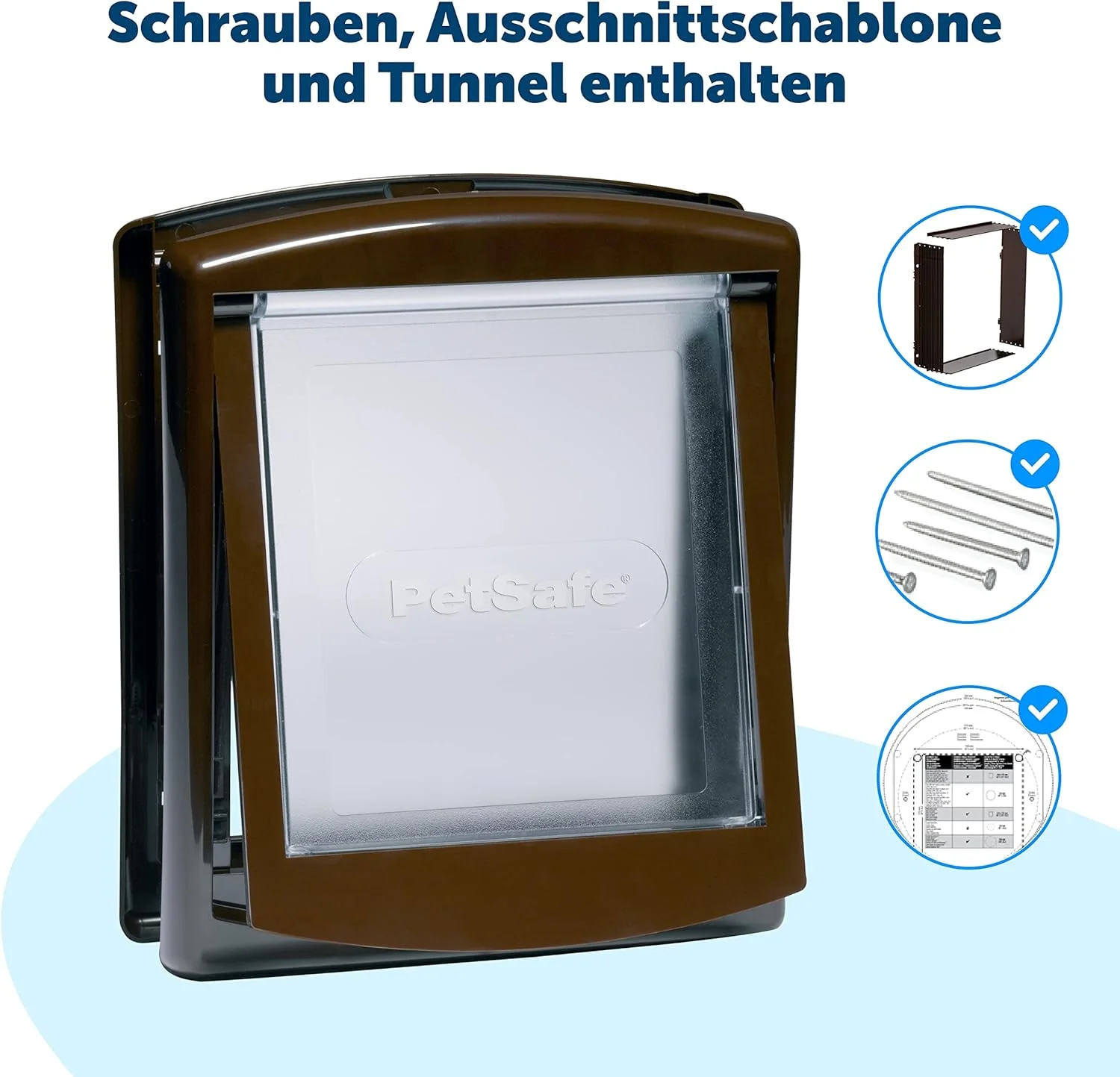 درب حیوانات خانگی دو طرفه PetSafe Staywell، راحت، اصلی، نصب سریع، نصب آسان، قفل 2 طرفه، دریچه گربه برای همه حیوانات خانگی - سفید - بزرگ درب حیوانات خانگی دو طرفه PetSafe Staywell، راحت، اصلی، نصب سریع، نصب آسان، قفل 2 طرفه، دریچه گربه برای همه حیوانات خانگی - سفید - بزرگ