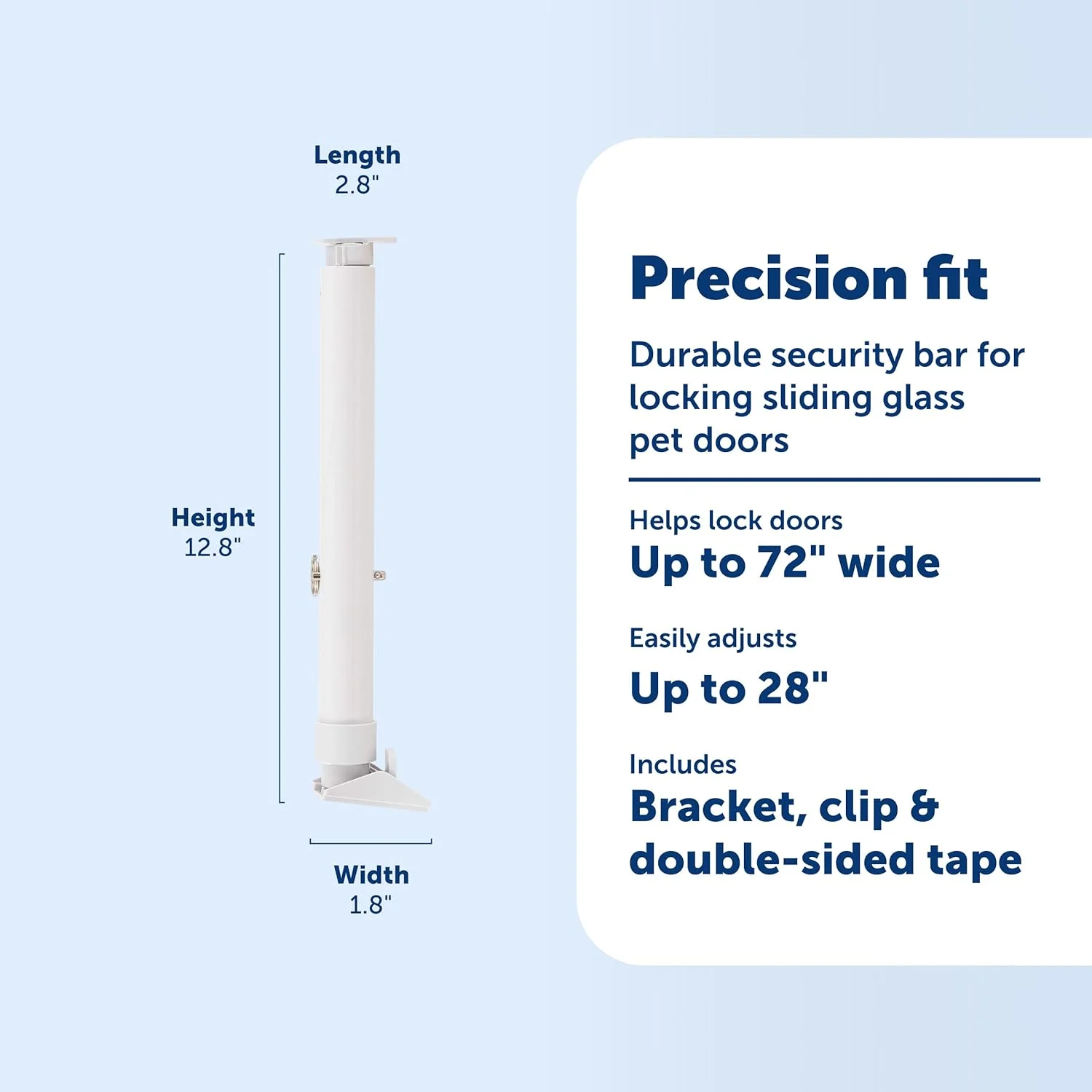 میله امنیتی درب شیشه ای کشویی حیوانات خانگی PetSafe - نصب آسان - درب شیشه ای کشویی حیوانات خانگی خود را قفل کنید - سازگار با درب های شیشه ای کشویی حیوانات خانگی PetSafe - برای درب های شیشه ای کشویی تا عرض 72 اینچ میله امنیتی درب شیشه ای کشویی حیوانات خانگی PetSafe - نصب آسان - درب شیشه ای کشویی حیوانات خانگی خود را قفل کنید - سازگار با درب های شیشه ای کشویی حیوانات خانگی PetSafe - برای درب های شیشه ای کشویی تا عرض 72 اینچ