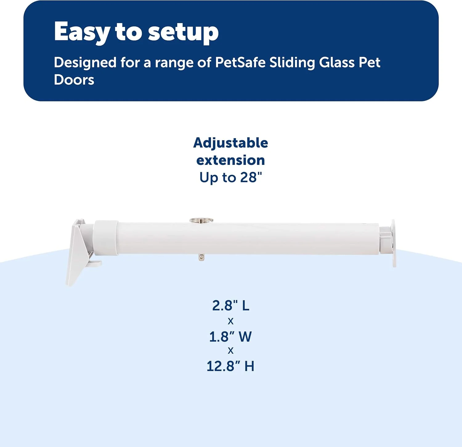 میله امنیتی درب شیشه ای کشویی حیوانات خانگی PetSafe - نصب آسان - درب شیشه ای کشویی حیوانات خانگی خود را قفل کنید - سازگار با درب های شیشه ای کشویی حیوانات خانگی PetSafe - برای درب های شیشه ای کشویی تا عرض 72 اینچ میله امنیتی درب شیشه ای کشویی حیوانات خانگی PetSafe - نصب آسان - درب شیشه ای کشویی حیوانات خانگی خود را قفل کنید - سازگار با درب های شیشه ای کشویی حیوانات خانگی PetSafe - برای درب های شیشه ای کشویی تا عرض 72 اینچ