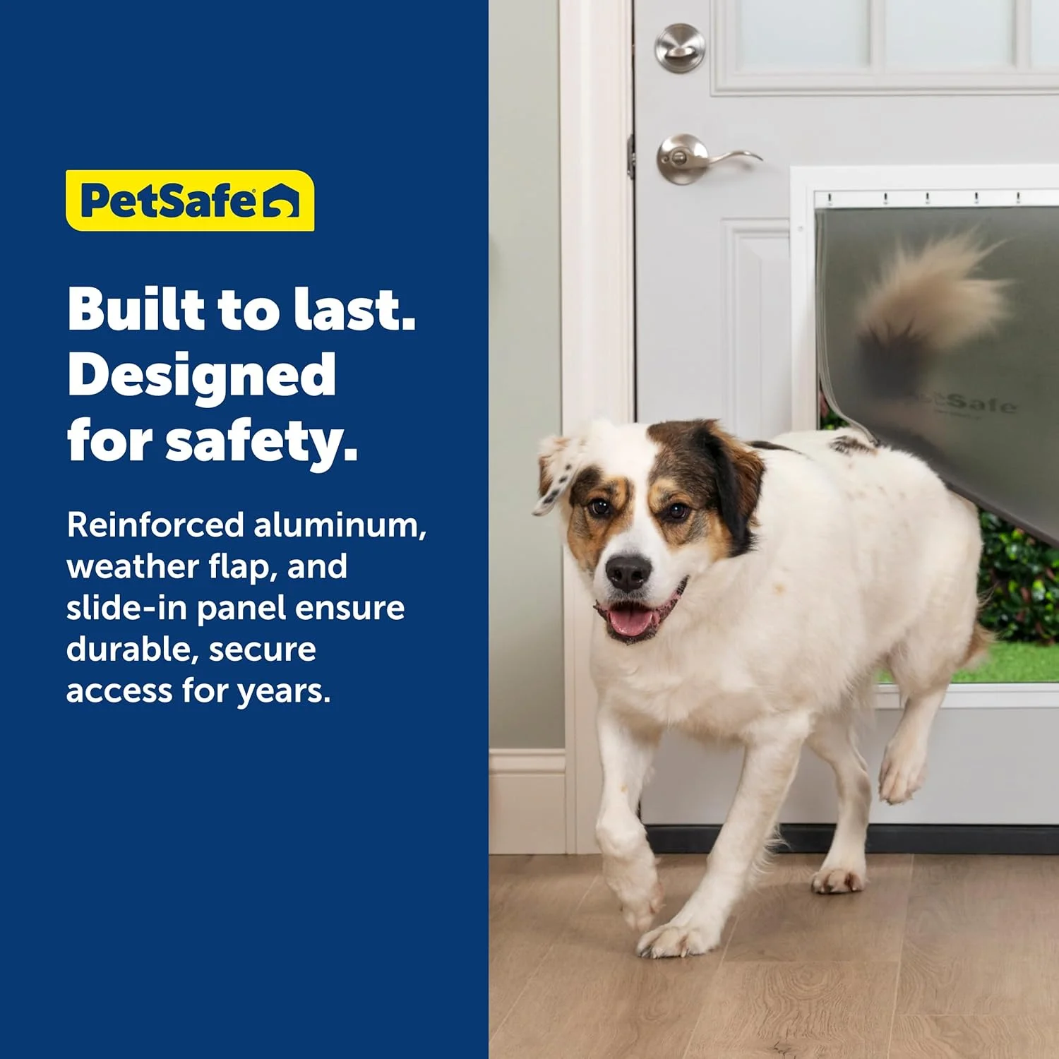 درب آلومینیومی حیوانات خانگی پت سیف Freedom، سایز خیلی بزرگ، سفید، دارای دریچه وینیل رنگی درب آلومینیومی حیوانات خانگی پت سیف Freedom، سایز خیلی بزرگ، سفید، دارای دریچه وینیل رنگی