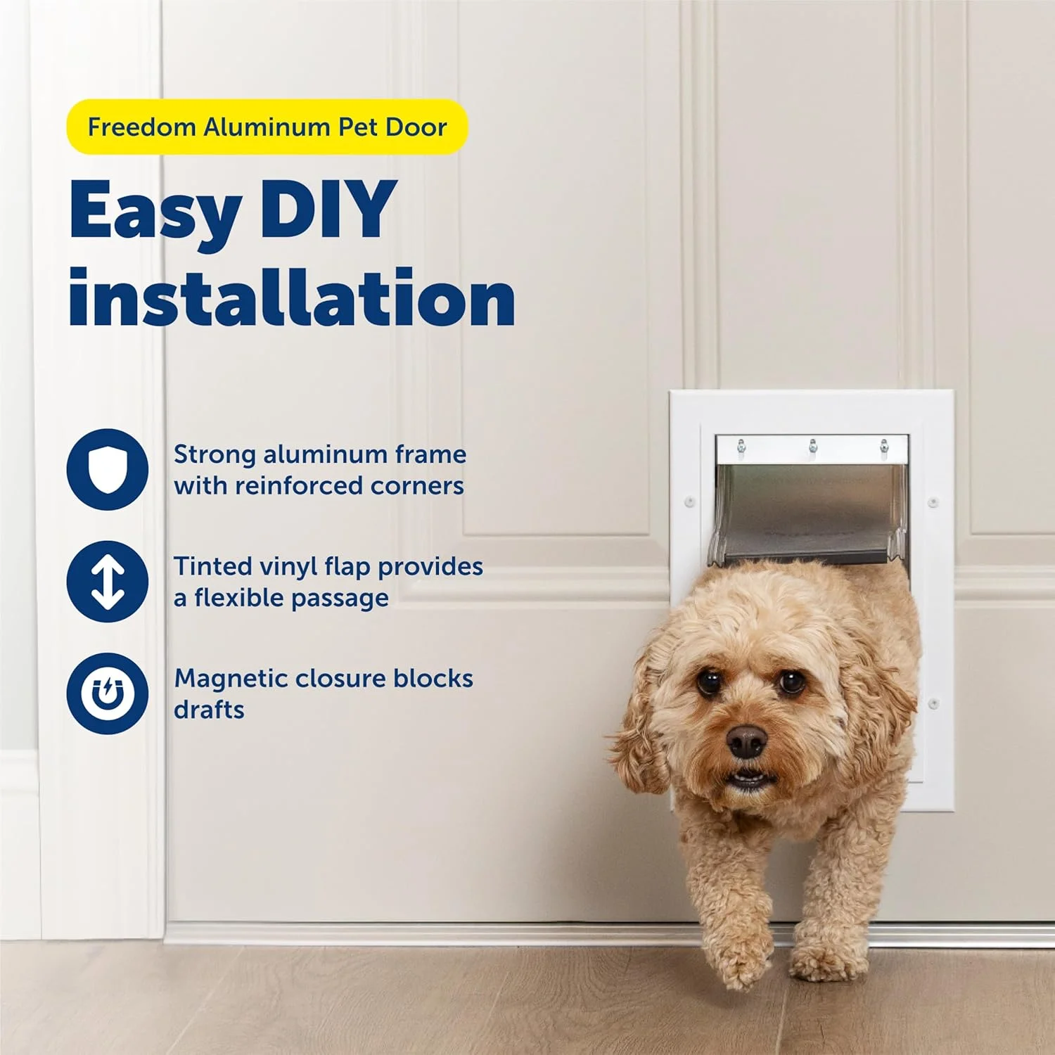 درب آلومینیومی سگ و گربه Petsafe Freedom - قاب بادوام - مناسب حیوانات خانگی کوچک درب آلومینیومی سگ و گربه Petsafe Freedom - قاب بادوام - مناسب حیوانات خانگی کوچک