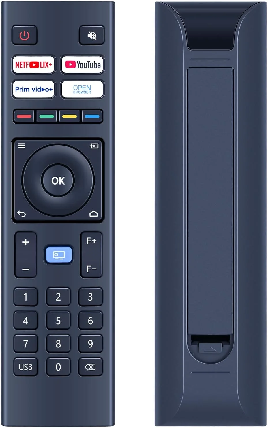 ریموت کنترل جایگزین جهانی برای پروژکتورهای MECOOL KP2 و Xiaomi Wanbo TT سازگار با Blitzwolf BW-V6، WiMiUS K9، Yaber V12/U12 4K