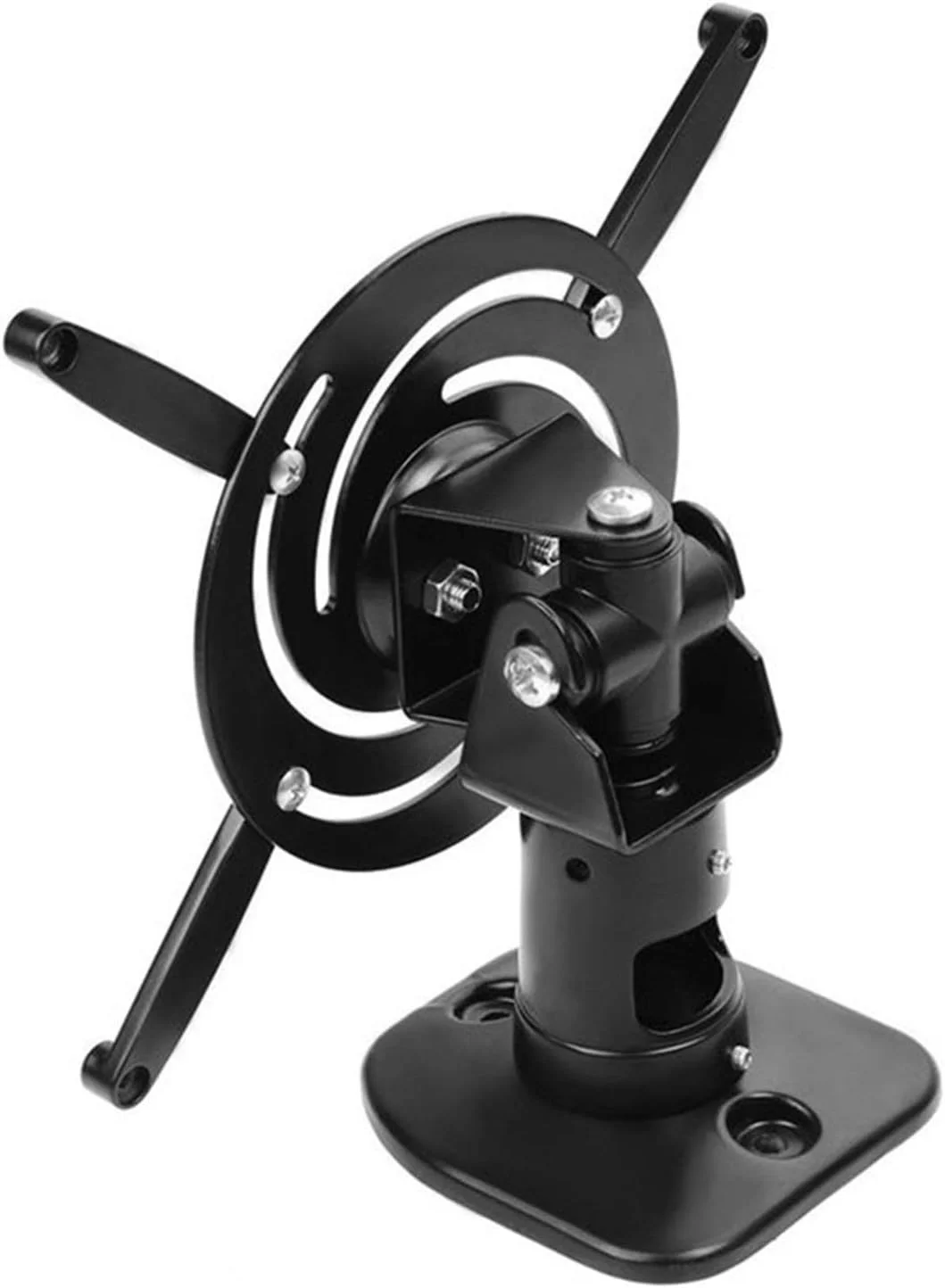 پایه نگهدارنده پروژکتور آلومینیومی ERTUUYD با قابلیت چرخش 360 درجه، مناسب برای نصب روی دیوار و سقف، لوازم جانبی تجهیزات عکاسی (رنگ: مشکی) (رنگ: مشکی) (مشکی)