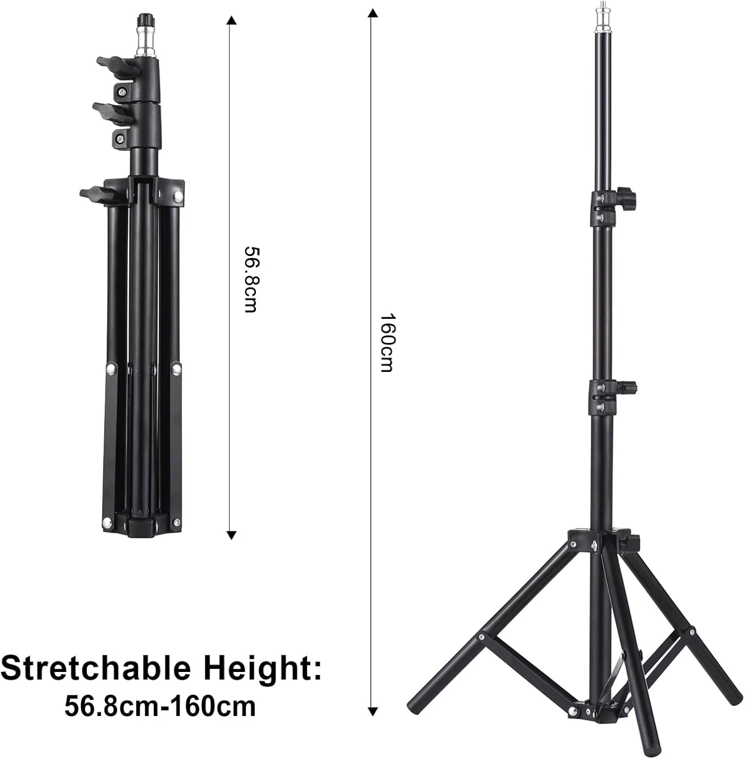 پایه پروژکتور جهانی، سه پایه کشویی پروژکتور، نگهدارنده قابل حمل آلیاژ آلومینیوم، رابط 14 اینچی، ارتفاع قابل تنظیم برای پروژکتور LCD