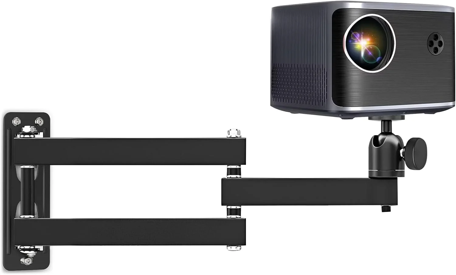 پایه دیواری پروژکتور UESDU با قابلیت چرخش 360 درجه، پایه فلزی دیواری پروژکتور یونیورسال با رابط پیچ 1/4 اینچی