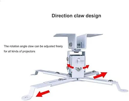پایه سقفی قابل تنظیم پروژکتور LCD/DLP یونیورسال (نقره ای)