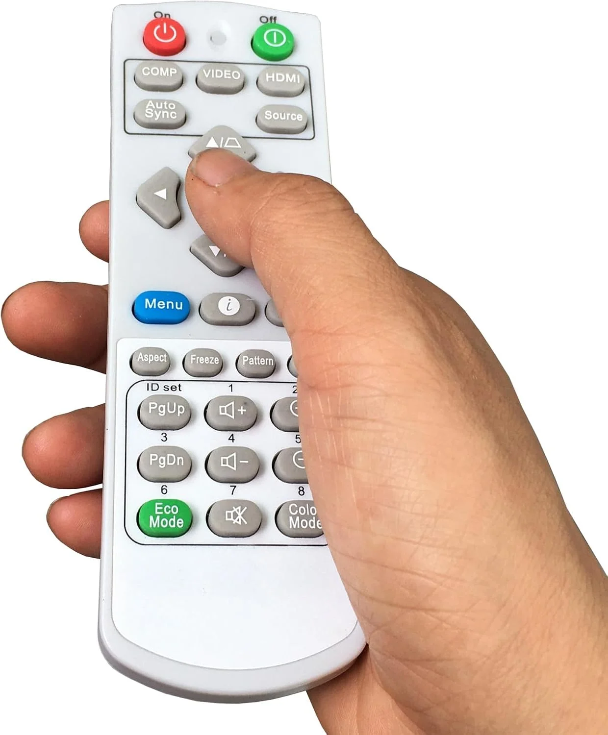 ریموت کنترل پروژکتور جایگزین uehba A-00010190 برای ViewSonic LS921WU، PG603W، PG603X، PG605X، PG701WU، PG703W، PG703X، PG705HD، PG705WU، PG706HD، PG706WU، PG707W، PG707X، PS600W، PS600X