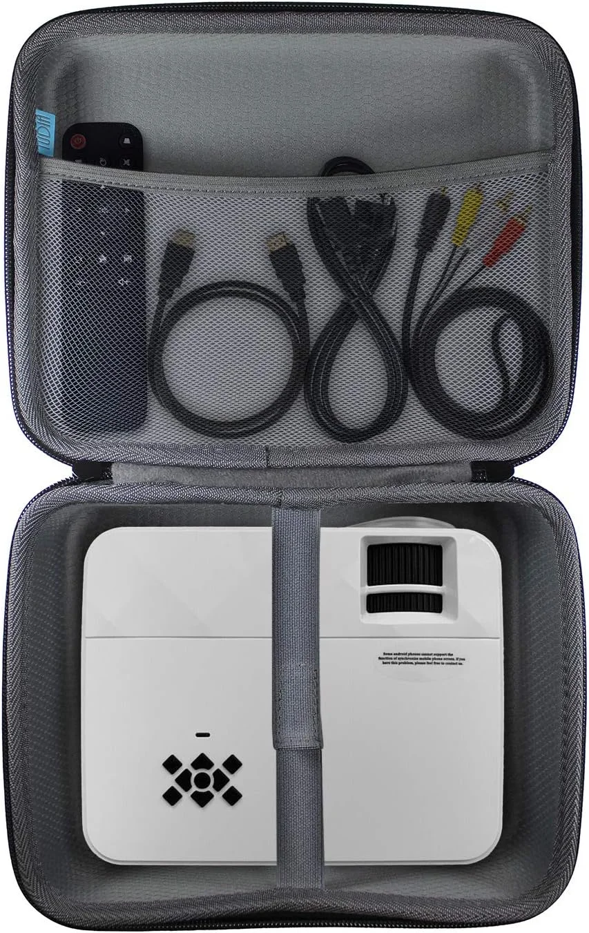 کیف حمل سخت و قابل حمل TUDIA EVA برای مینی پروژکتور و لوازم جانبی [فقط کیف، دستگاه شامل نمی شود]