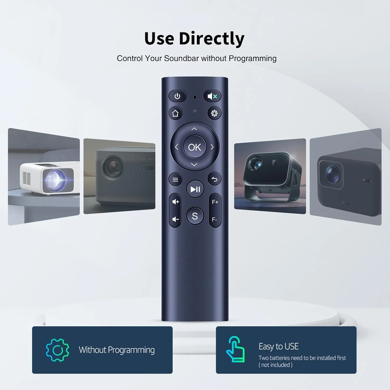 ریموت کنترل جایگزین TRUCKON New P64 H89 مناسب برای پروژکتور WiMiUS P64 DBPOWER با فوکوس الکتریکی 5G WiFi Mini Bluetooth مدل H89